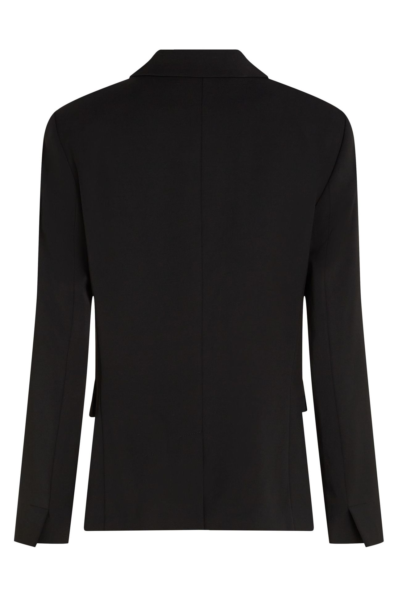 BUTTON DOUBLE-BREASTED TAILORED BLAZER BLACK 2