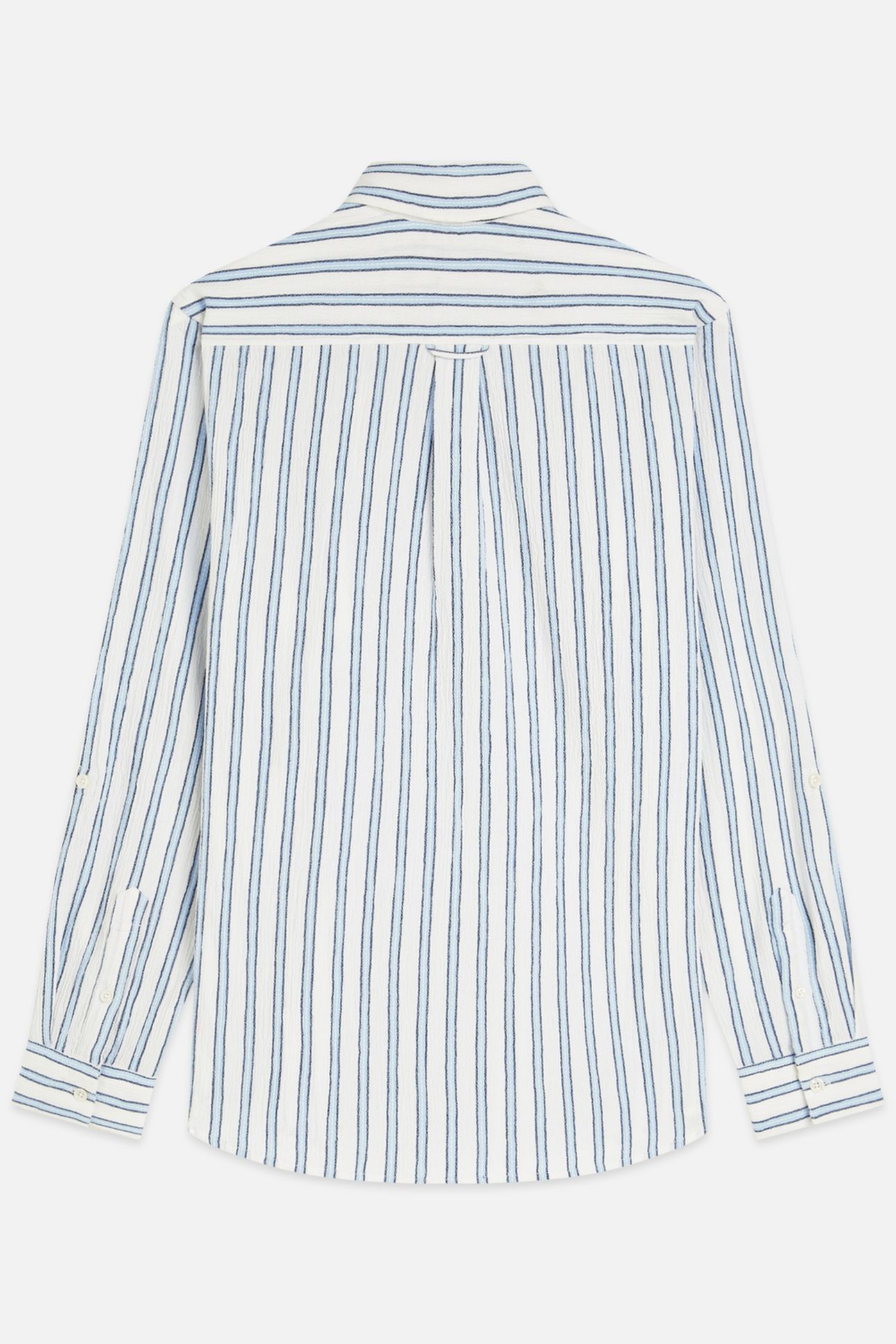 STRIPED CRINKLE STRUCTURE REGULARFIT SHIRT WHITE/PASTEL 5