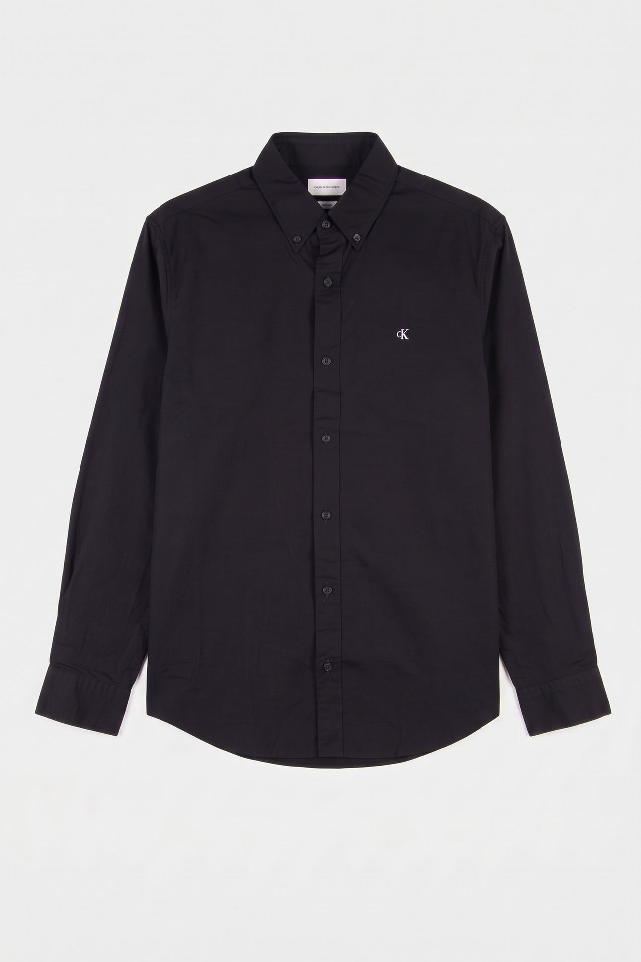 LS SOLID OXFORD CLASSIC SHIRT BLACK 4