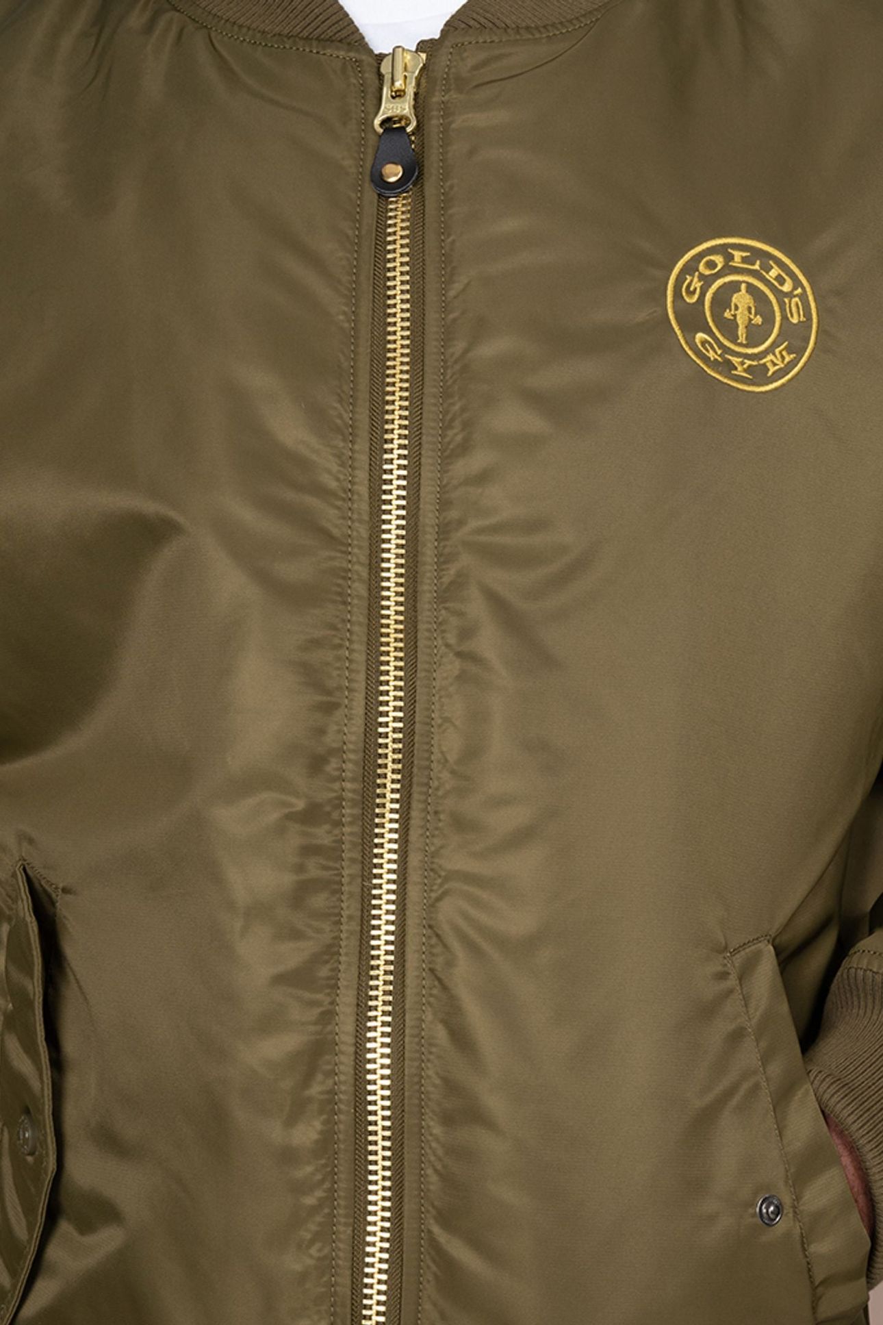 WEIGHT PLATE BOMBER JACKET OLIVE 4