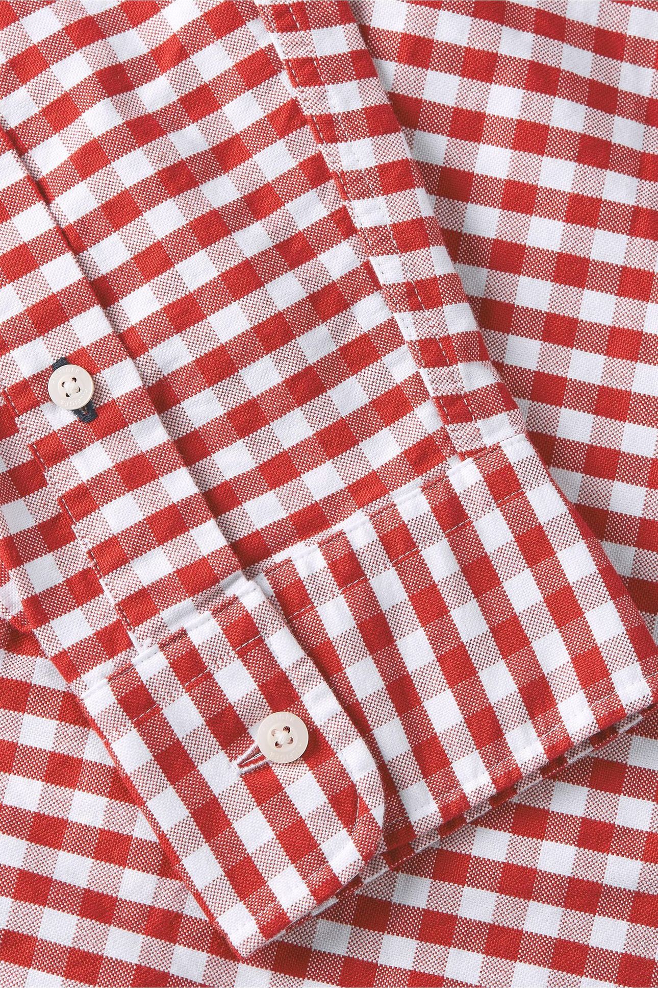 HERITAGE OXFORD SHIRT MEDIUM RED/CHECK 4
