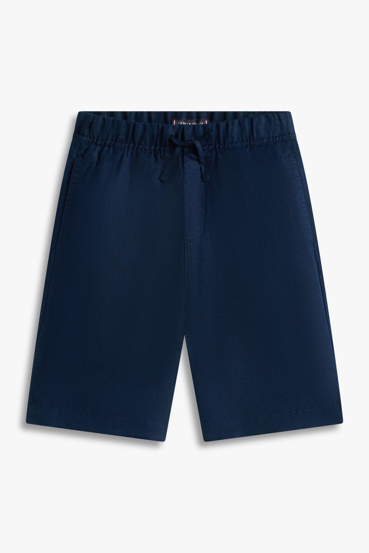 BOYS LINEN BLEND SHORT DARK NIGHT NAVY 1
