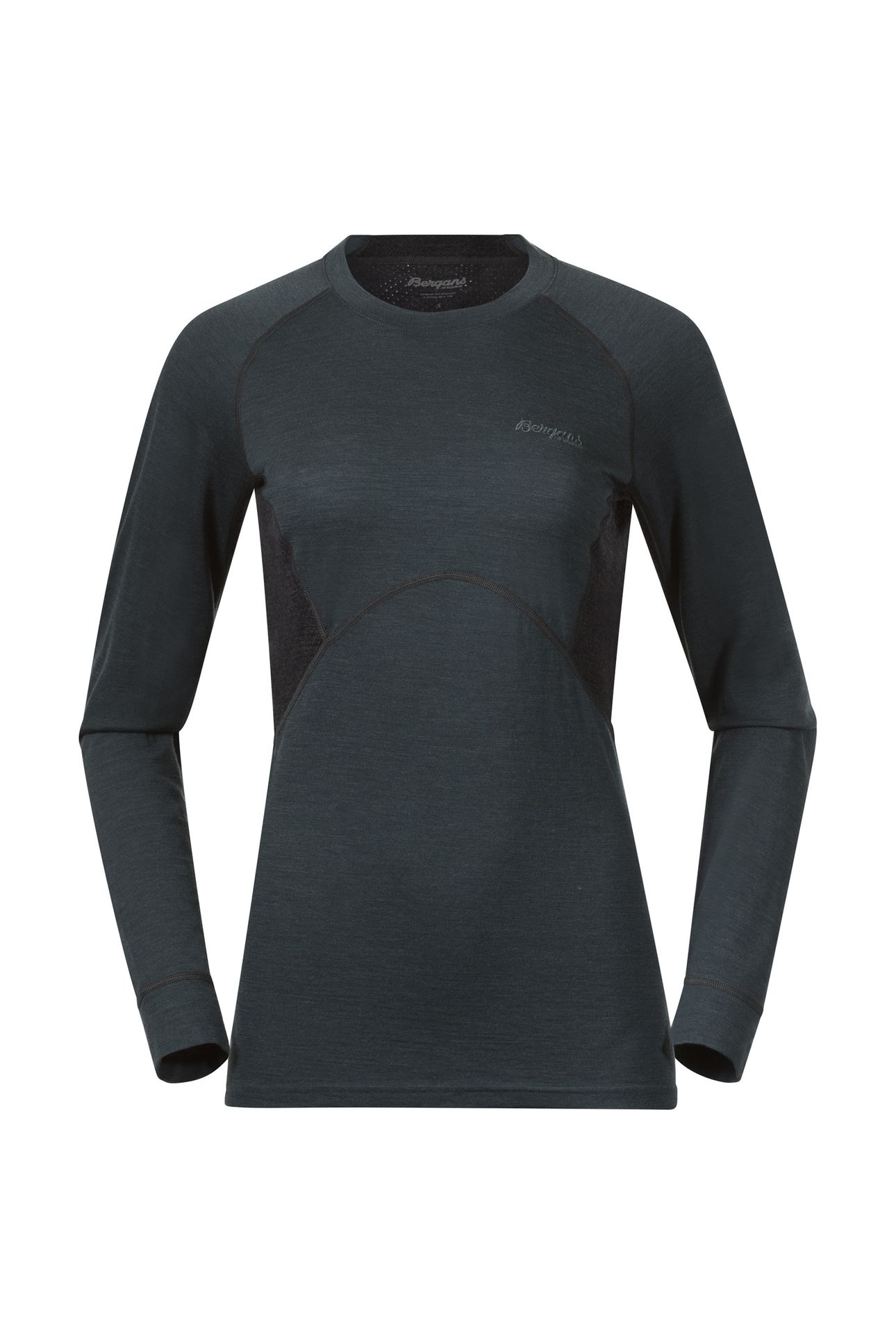 INNER:PURE W LONG SLEEVE DK FORESTFROST/SOLIDCHARCOAL 1