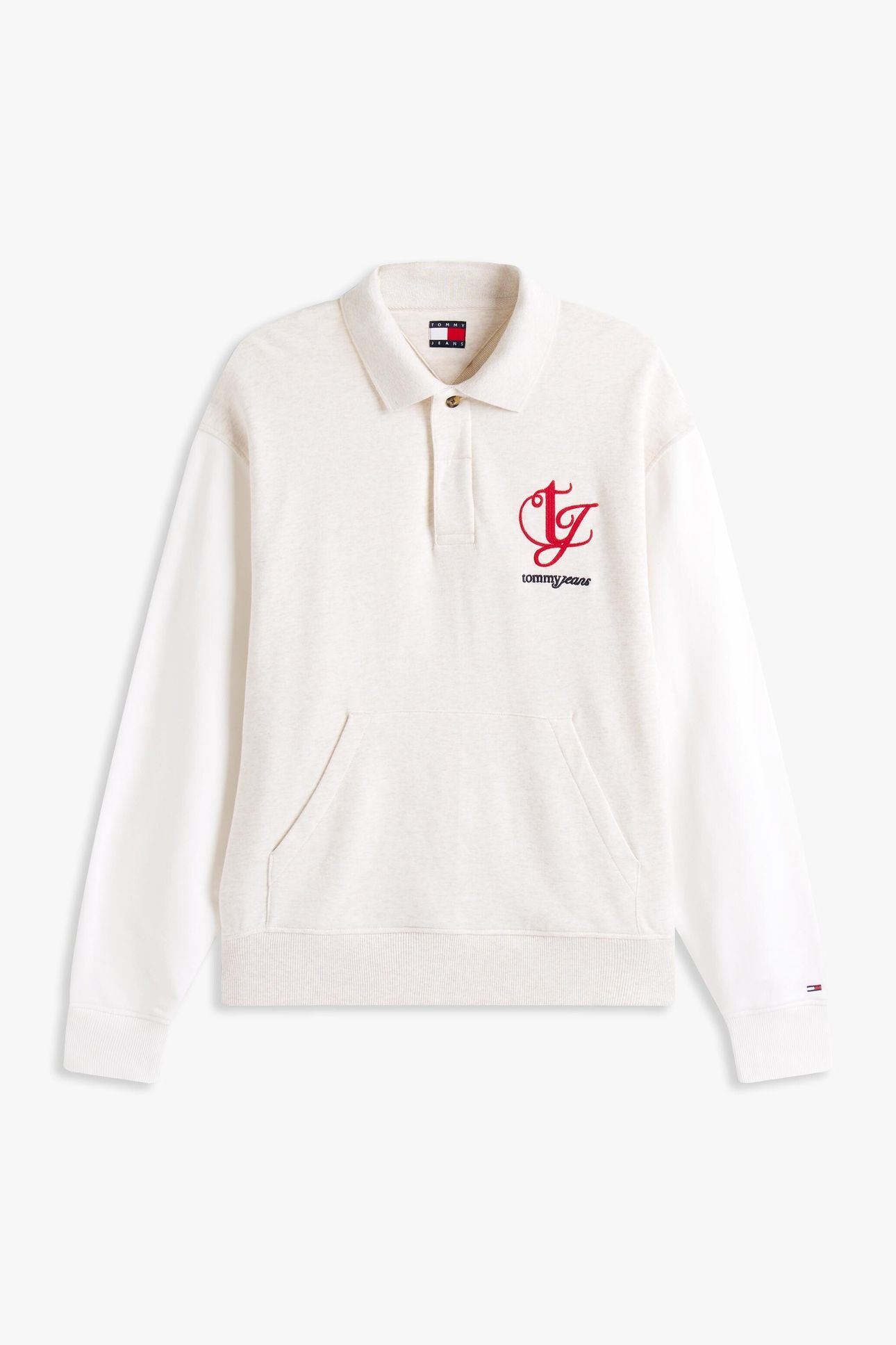 TJM RELAXED COLORBLOCK OAT MARL HEATHER 4