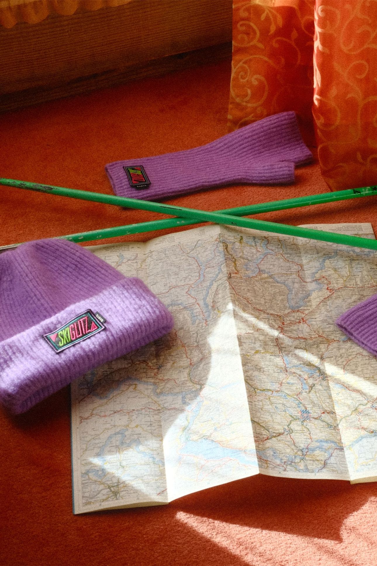 SKIGLITZ LEGWARMERS PURPLE 2