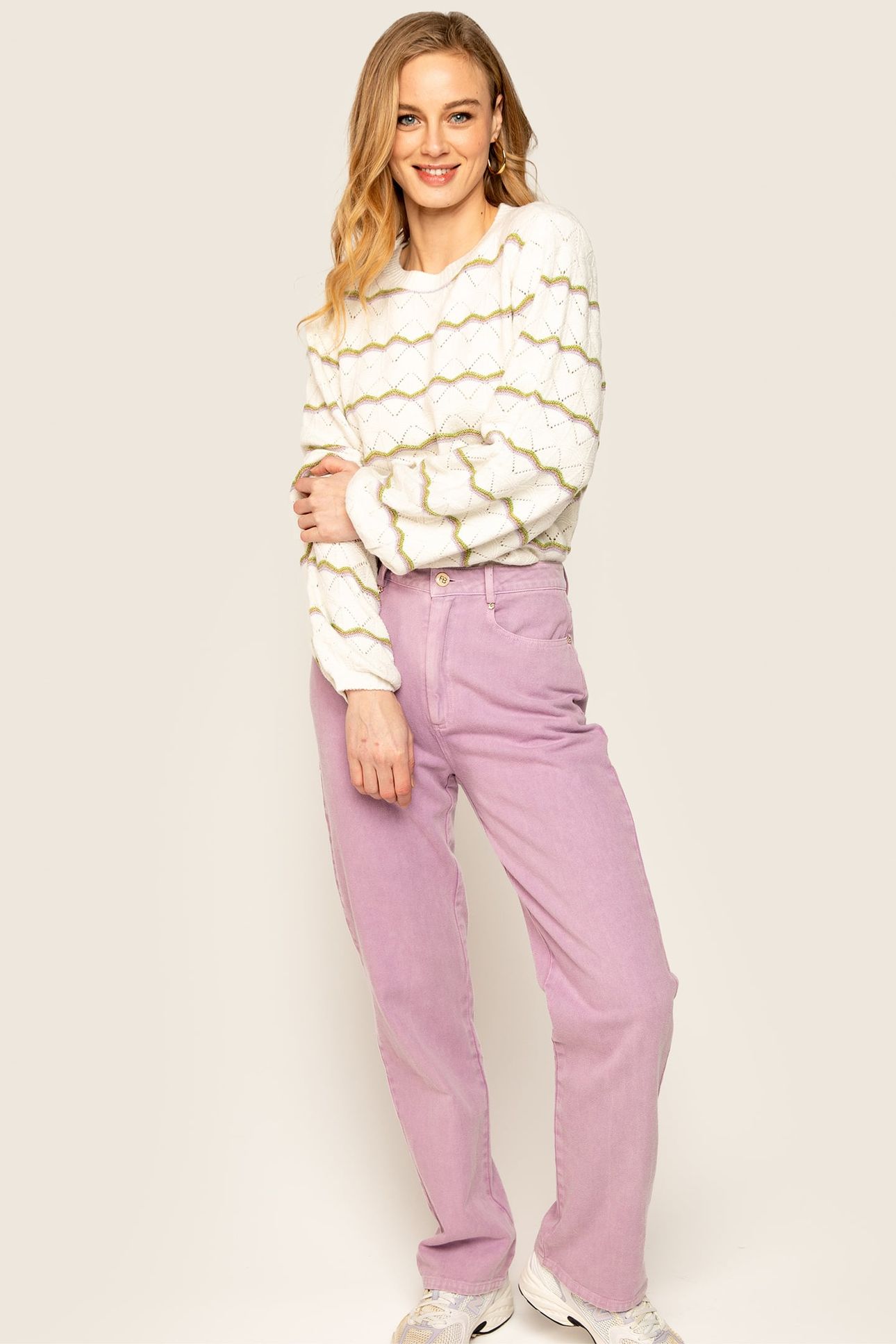 PAM JEANS LIGHT PURPLE 1