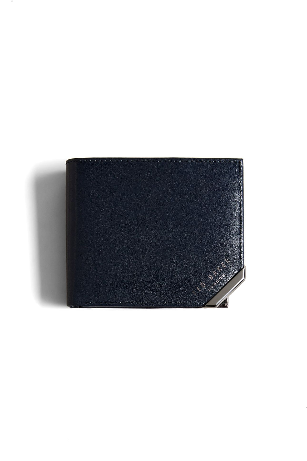 MXW KORNERR METAL CORNER BIFOLD COIN WALLET NAVY 1