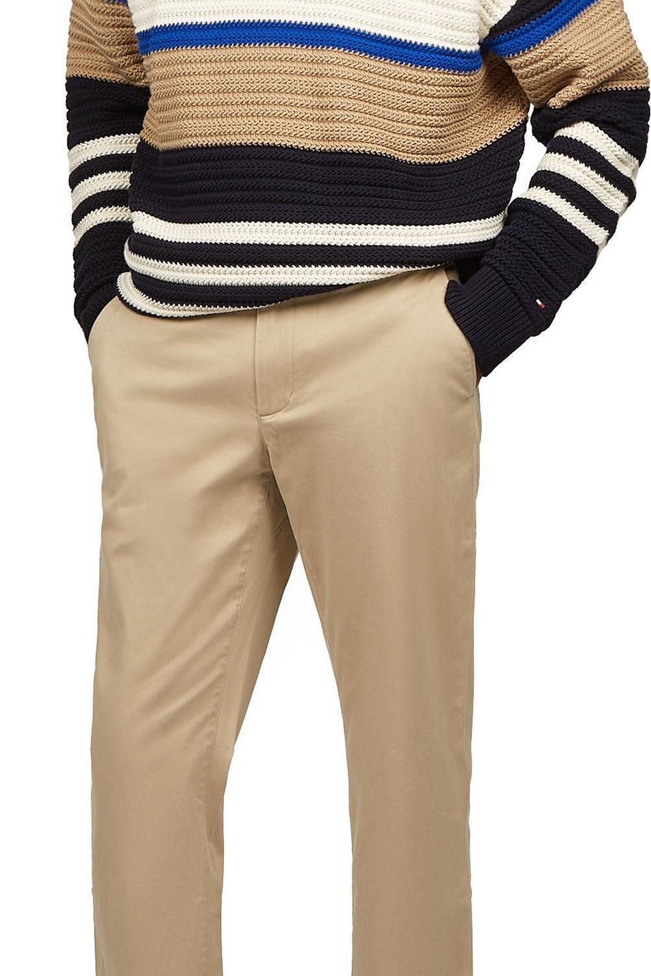 DENTON CHINO SATIN BATIQUE KHAKI 4