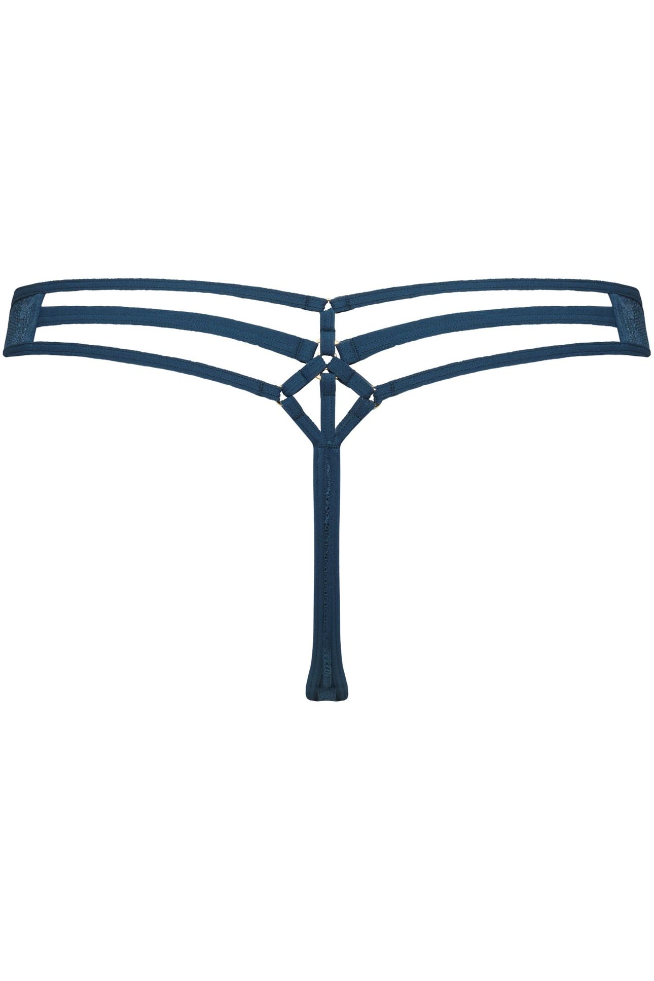 SPACE ODYSSEY TEAL LACE THONG 4