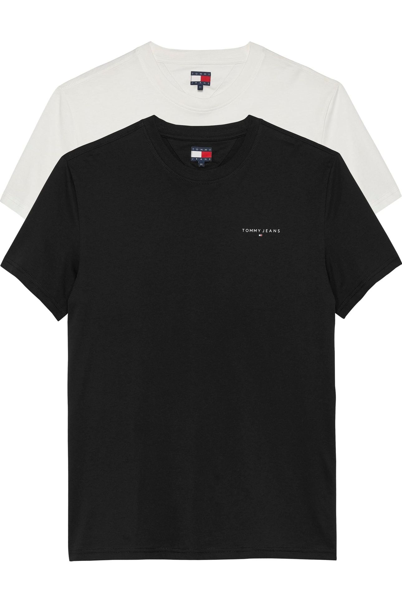 TJM SLIM LINEAR SS TEE ECRU/BLACK 1