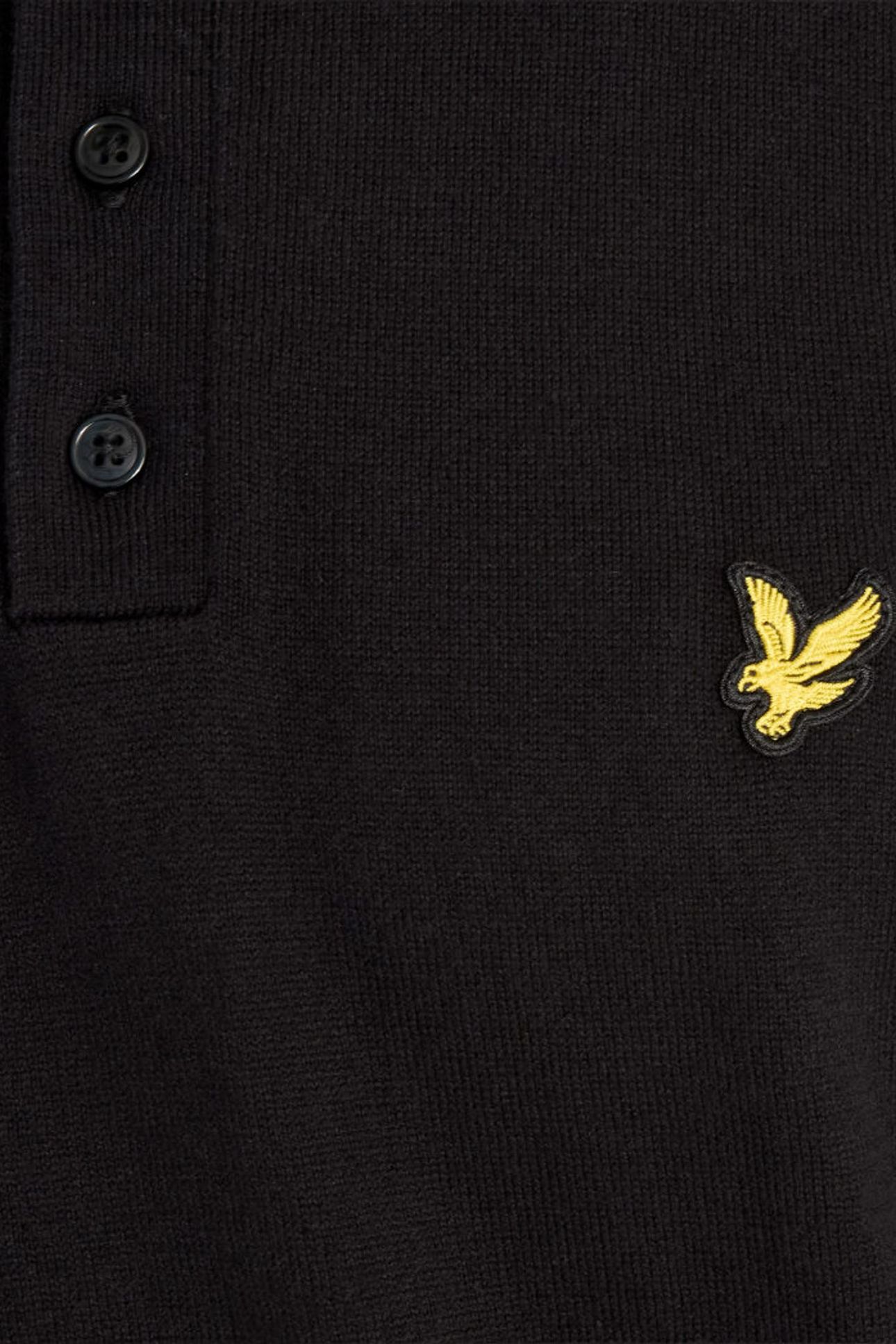 GOLF TIPPED KNITTED POLO JET BLACK 6