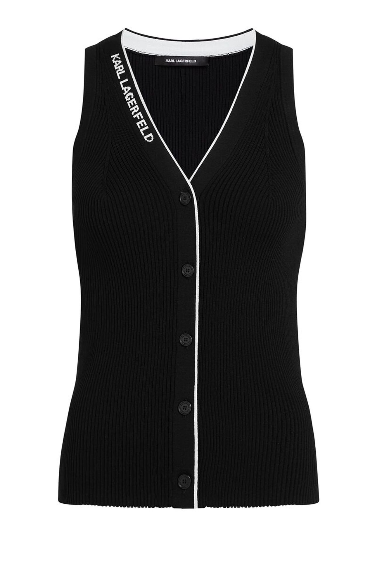 LOGO KNIT DAY TOP BLACK/WHITE 4
