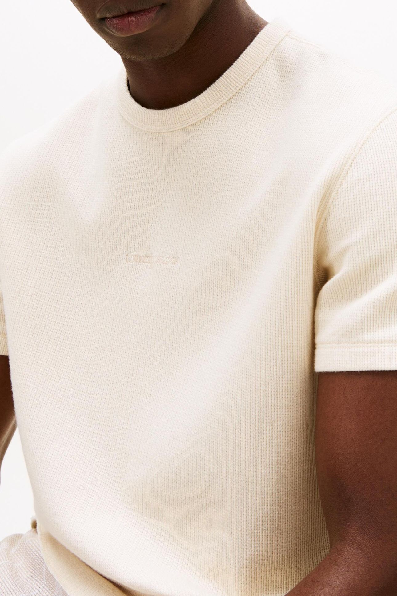 TJM SLIM WAFFLE TEE DESERT SAND DUNE 4