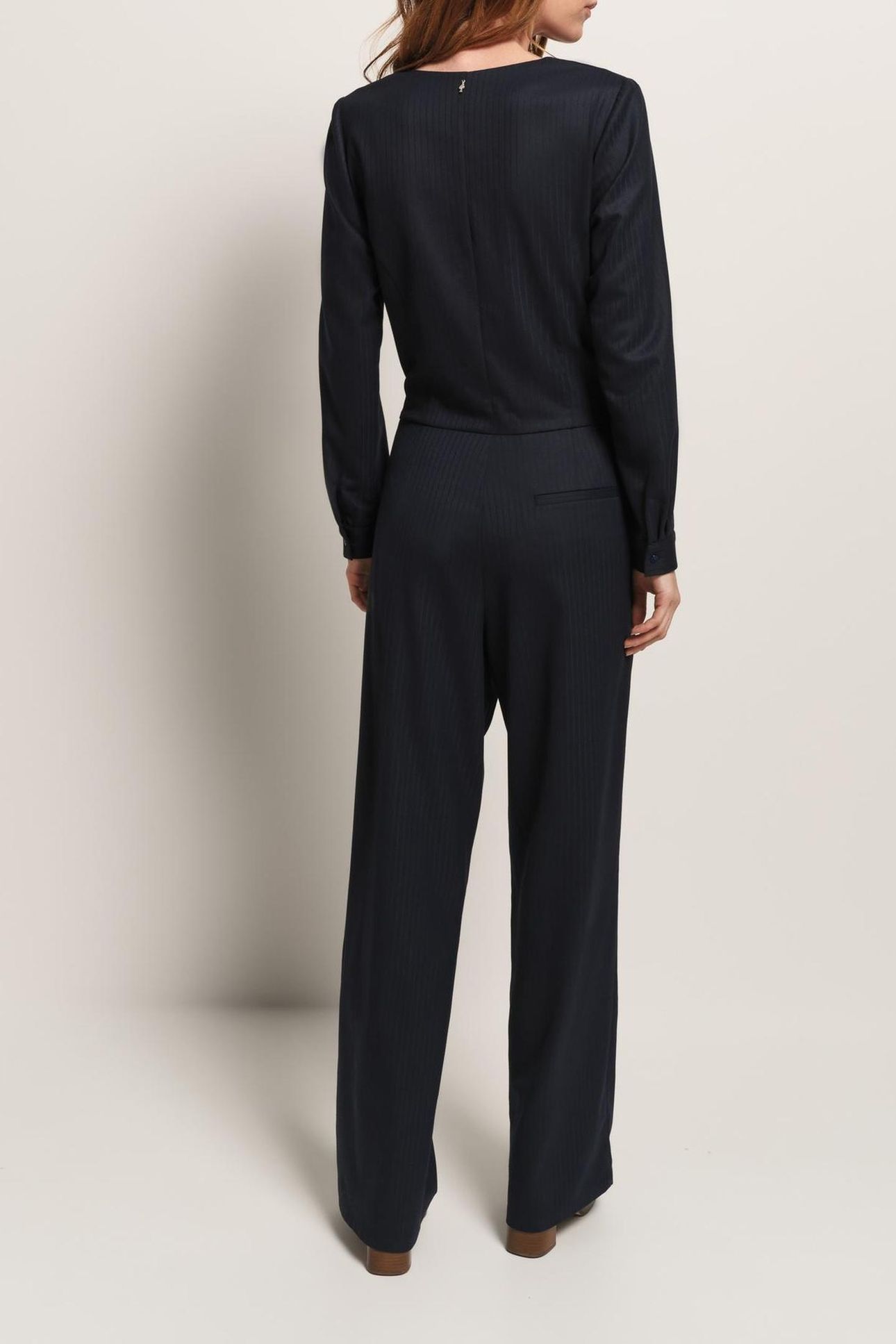 REESE - NAVY FANCY STRIPE JUMPSUIT 2