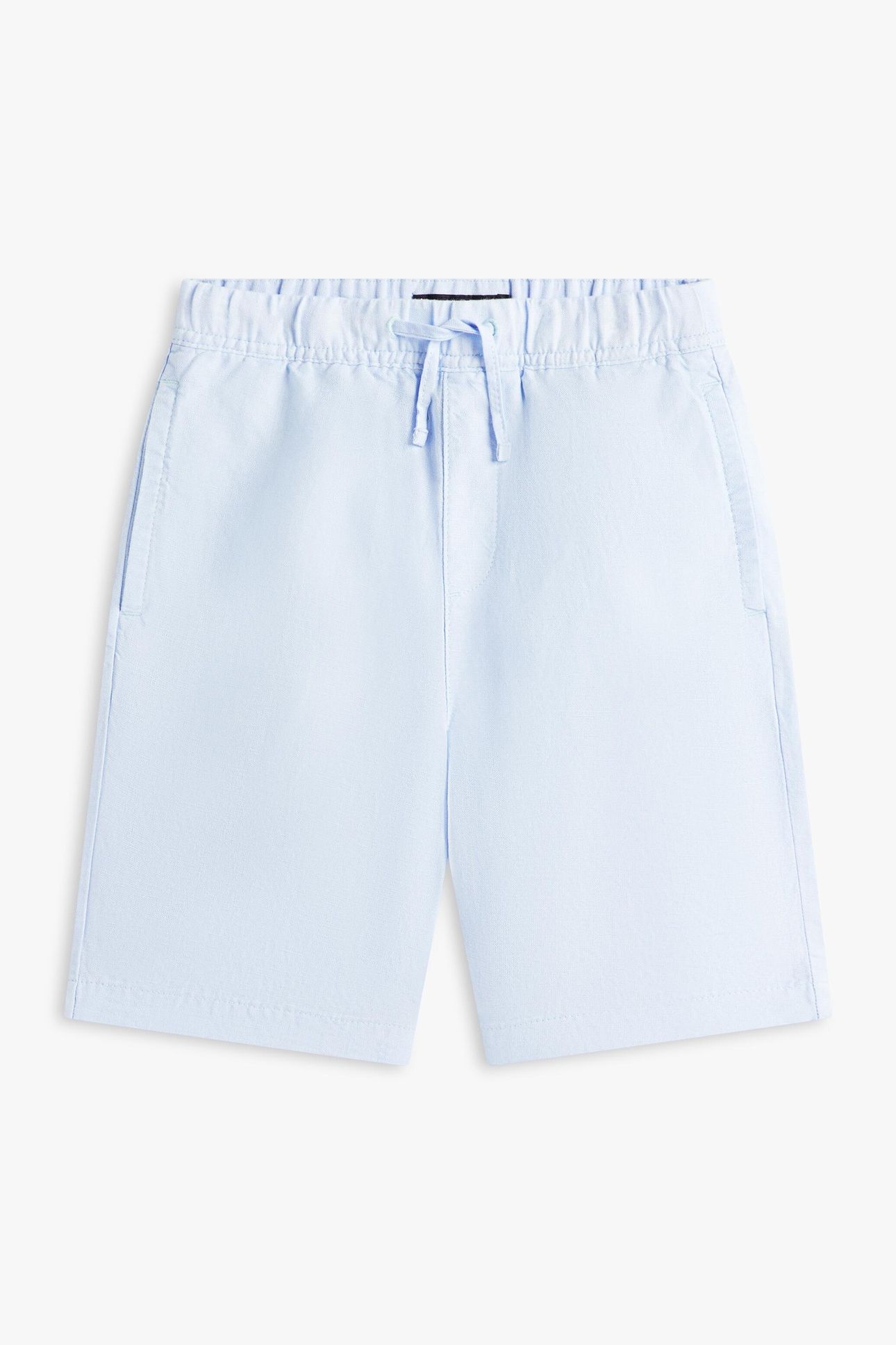 BOYS LINEN BLEND SHORT SWEET BLUE 5