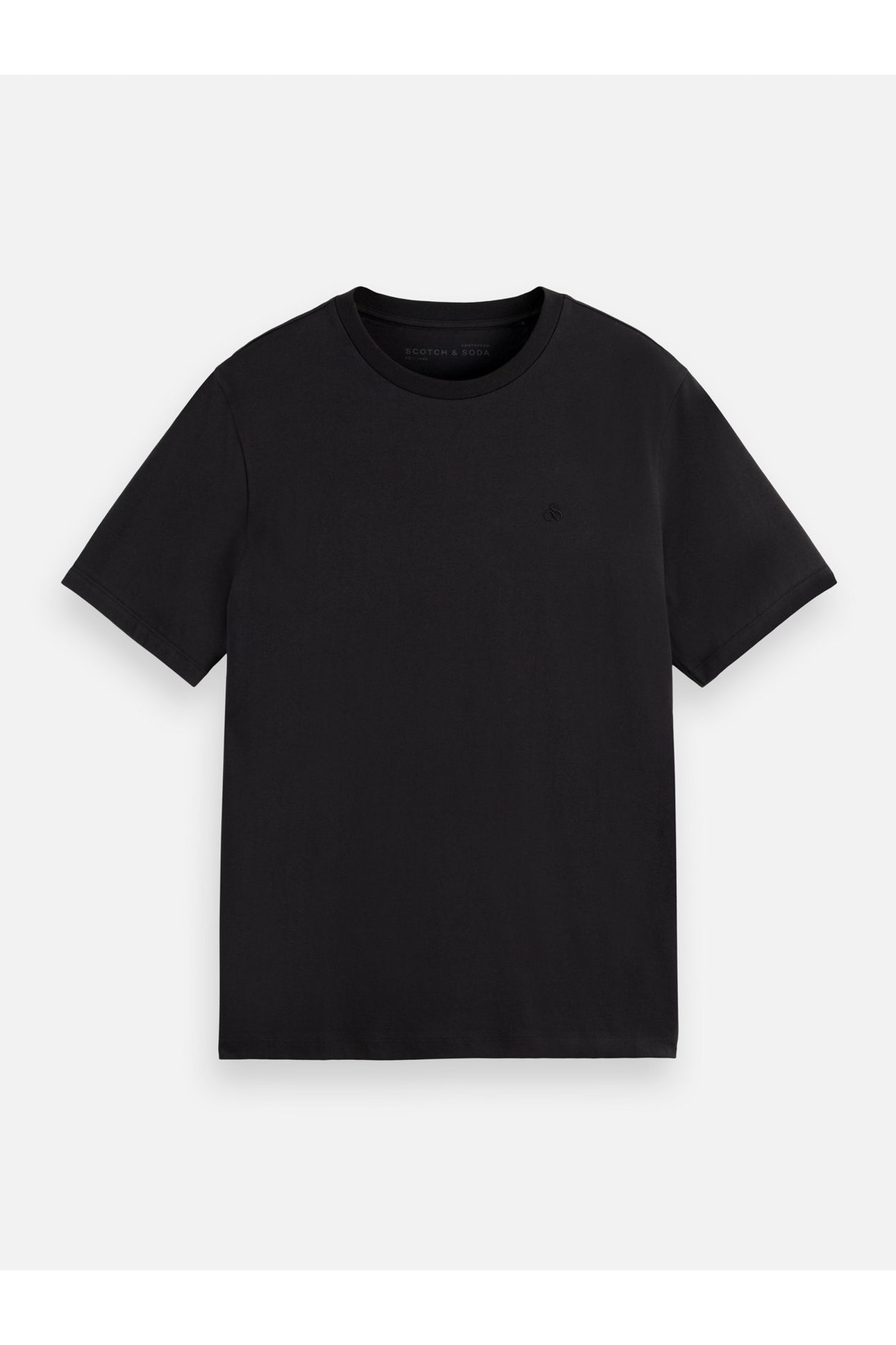 CHEST LOGO REGULAR-FIT T-SHIRT BLACK 4