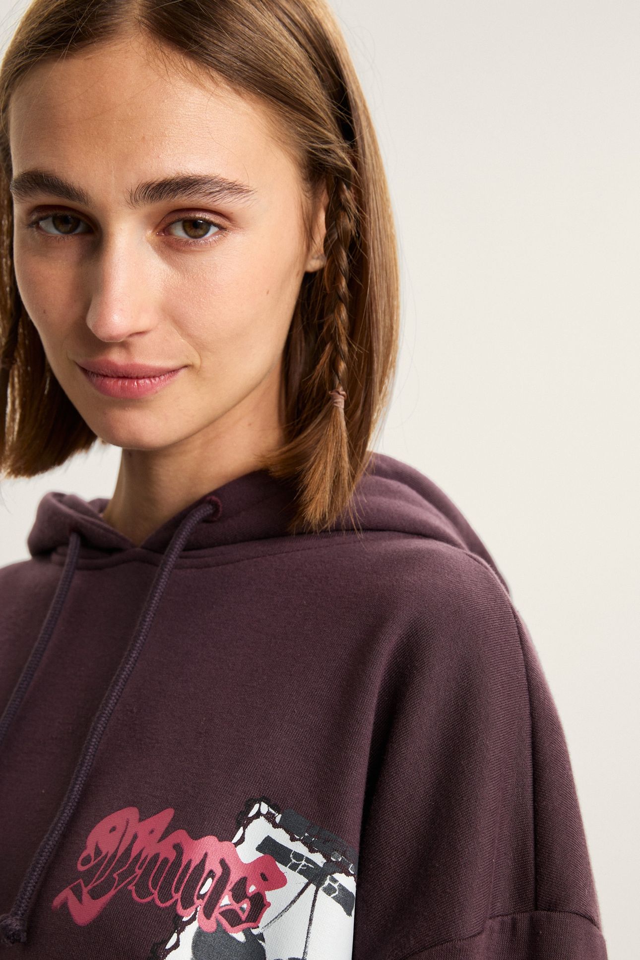 CHERRYRISE RETRO HOODIE DARK PORT 6
