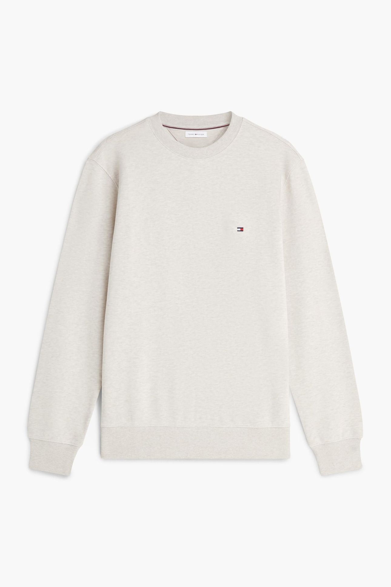 ESSENTIAL TERRY CREW HEATHERED OATMILK 4