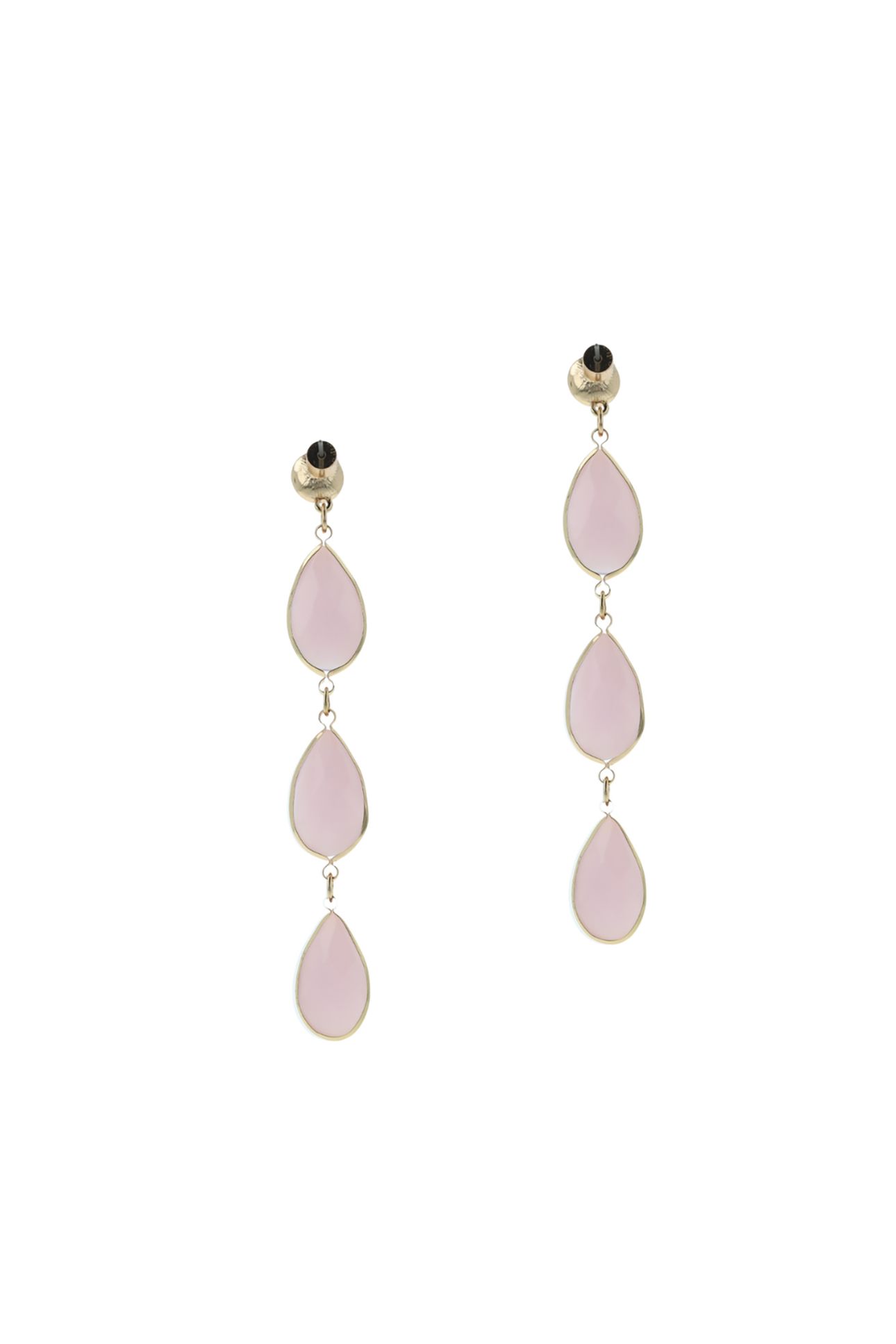 TRIPLE DROP EARHANGERS PINK 2