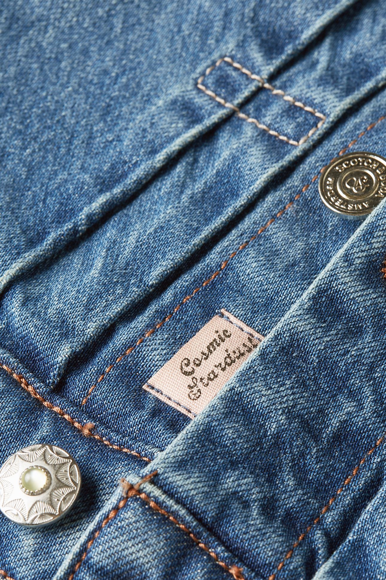 PLEAT FRONT DENIM TRUCKER JACKET CATCH THE SUN 7