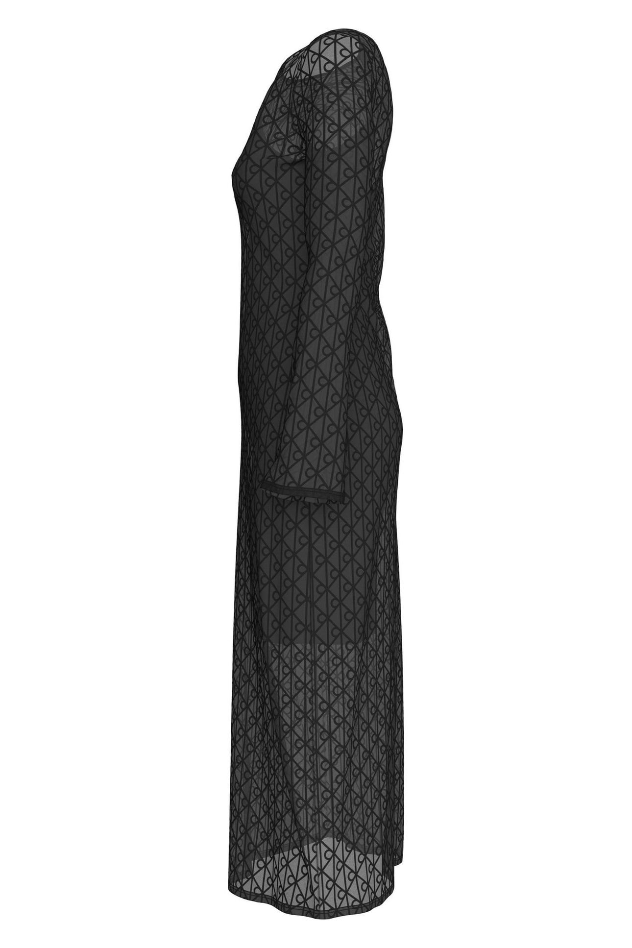 LS LACE MAXI DRESS BLACK 3
