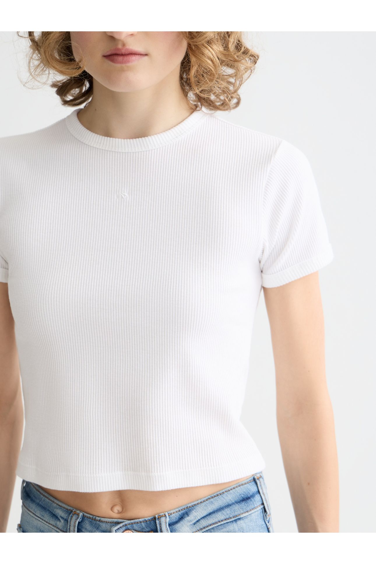 CORE BABY RIB T-SHIRT WHITE 6