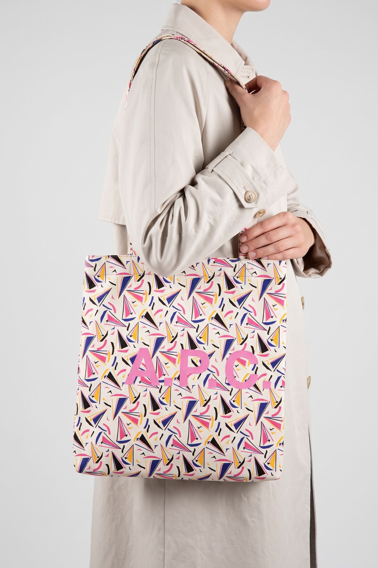 UNISEX TOTE LOU OFF-WHITE 2
