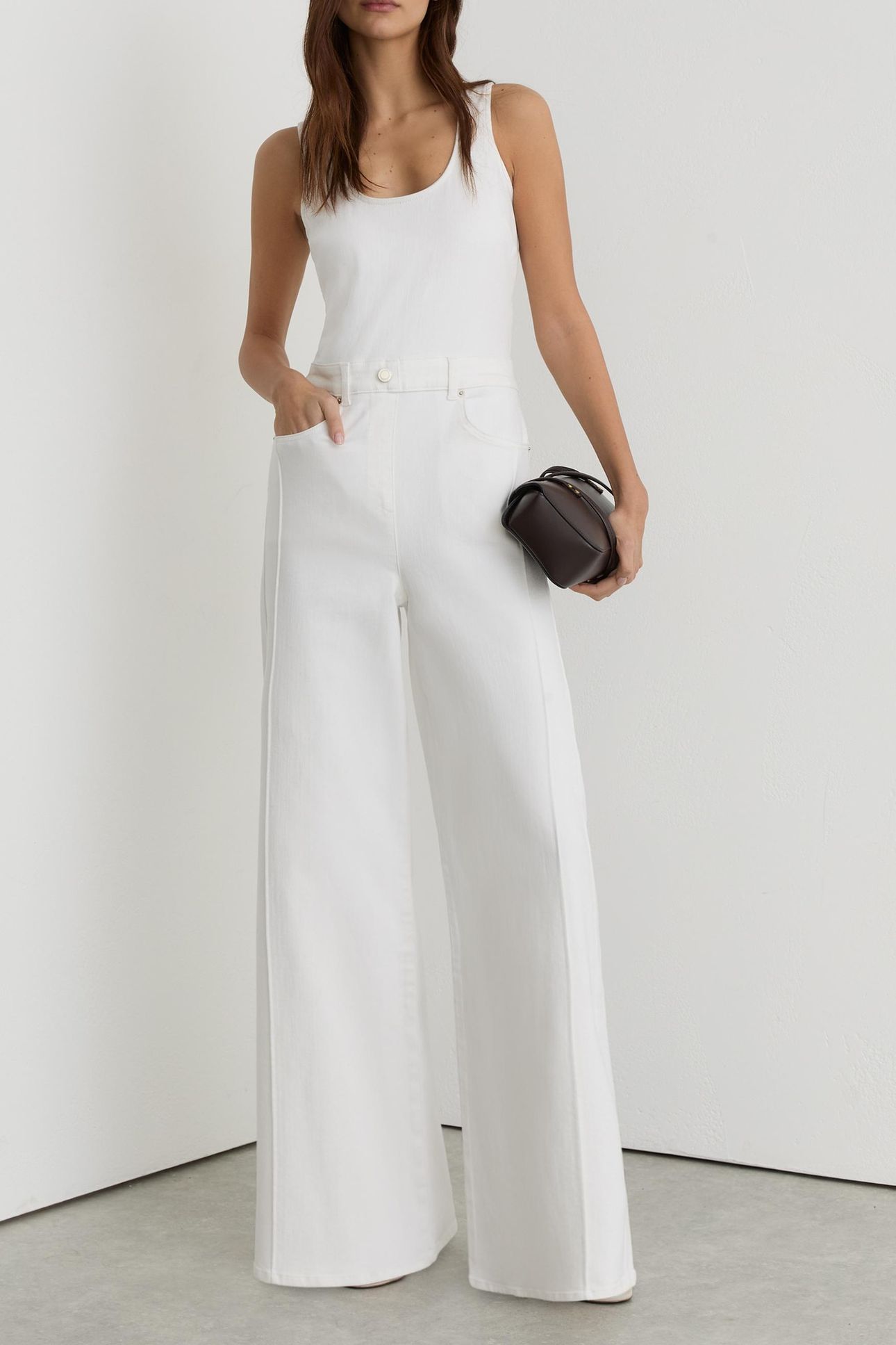 DENIM RACER JUMPSUIT CREAM 2