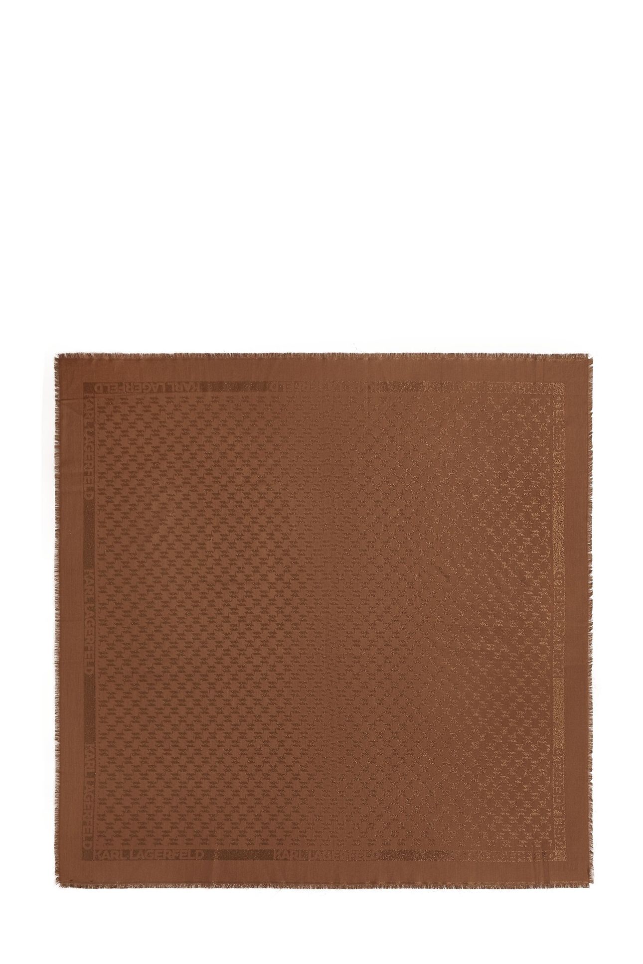 MONOGRAM LUREX JKRD SCARF FRIAR BROWN 2