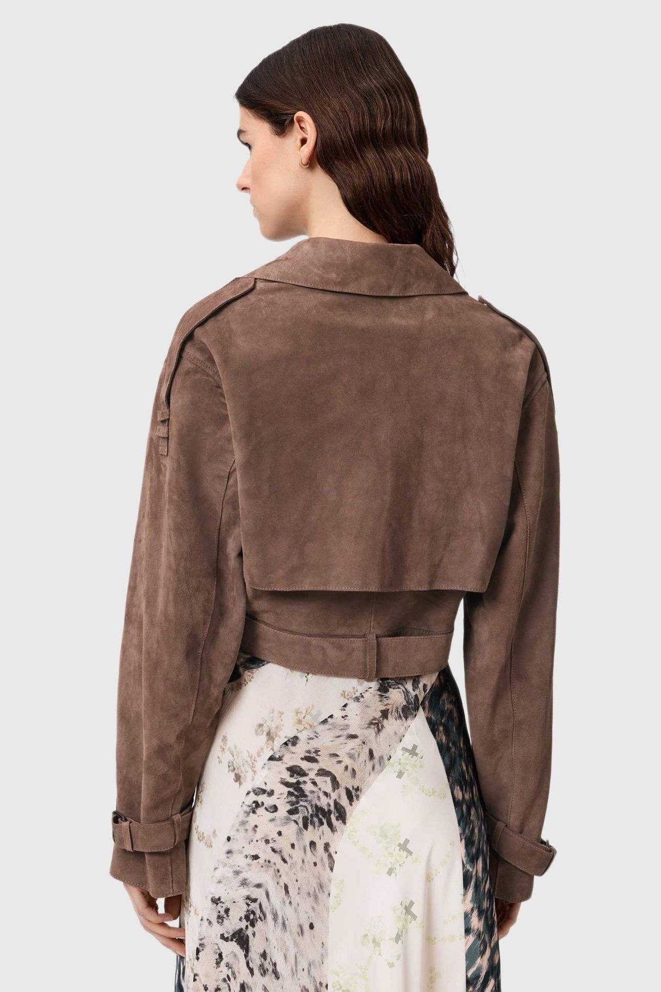 OPHELIA SUEDE JACKET MOLE BROWN 5