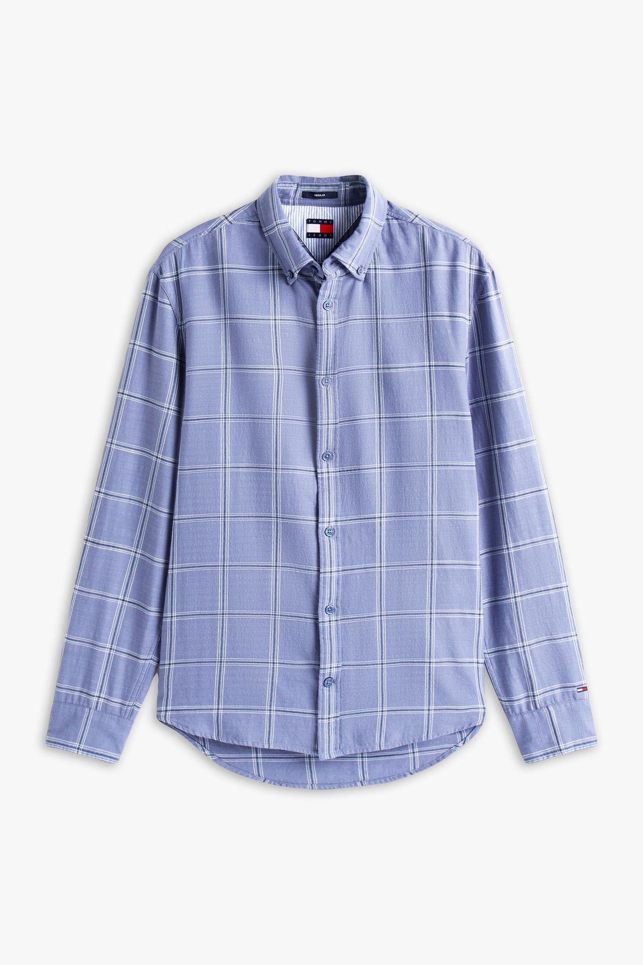 TJM ESSENTIAL TWILL SHIRT BLUE MOMENT CHECK 4