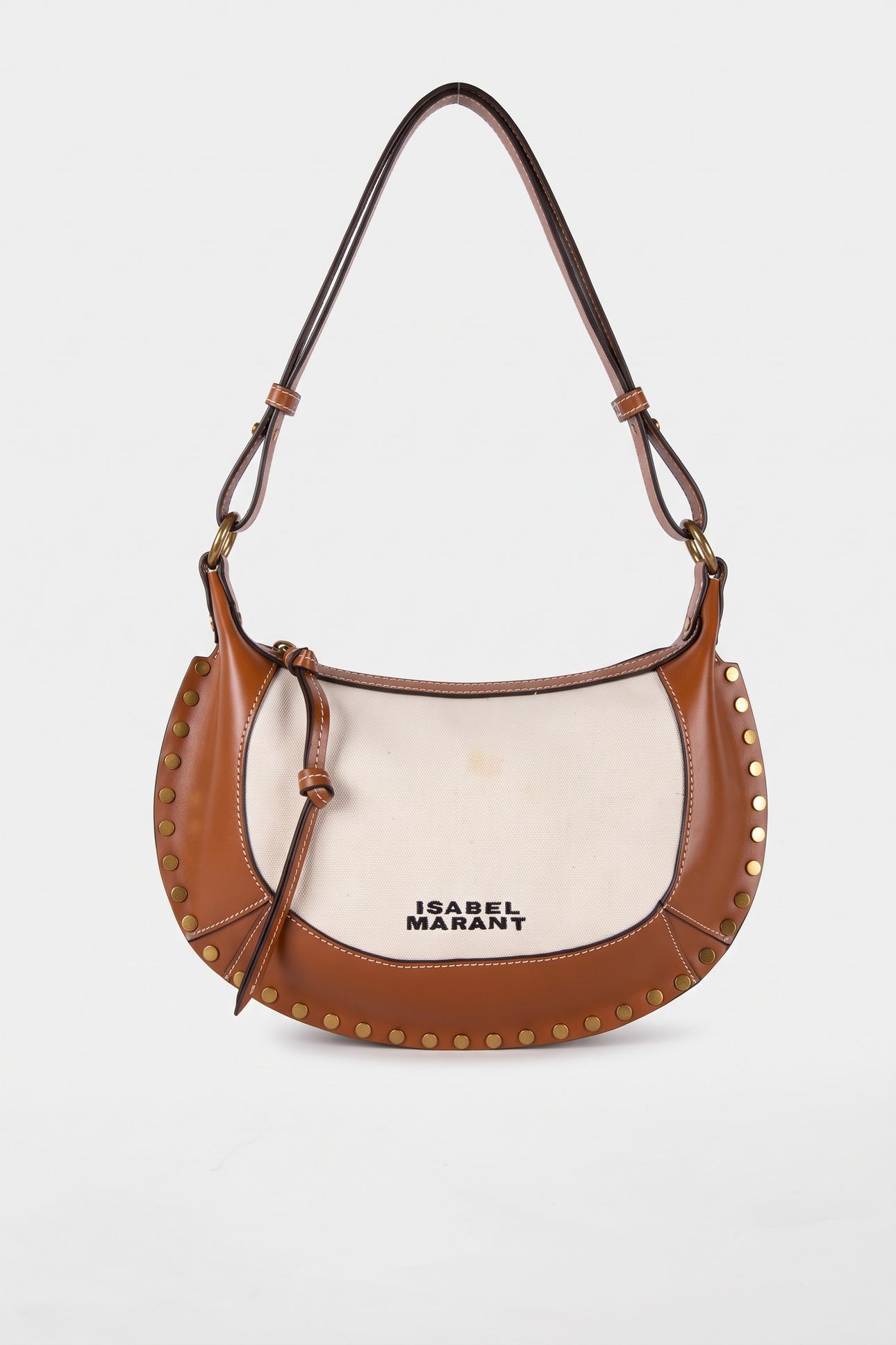 OSKAN MOON BAG ECRU COGNAC 2