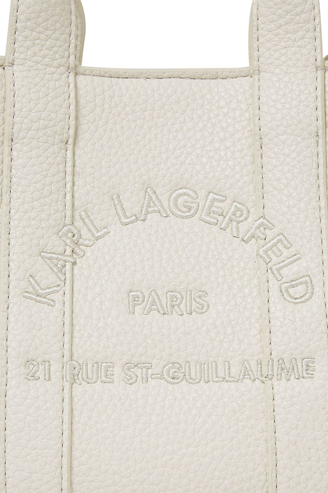 K/RSG MN SQUARE TOTE PEB EMB OFF WHITE 5