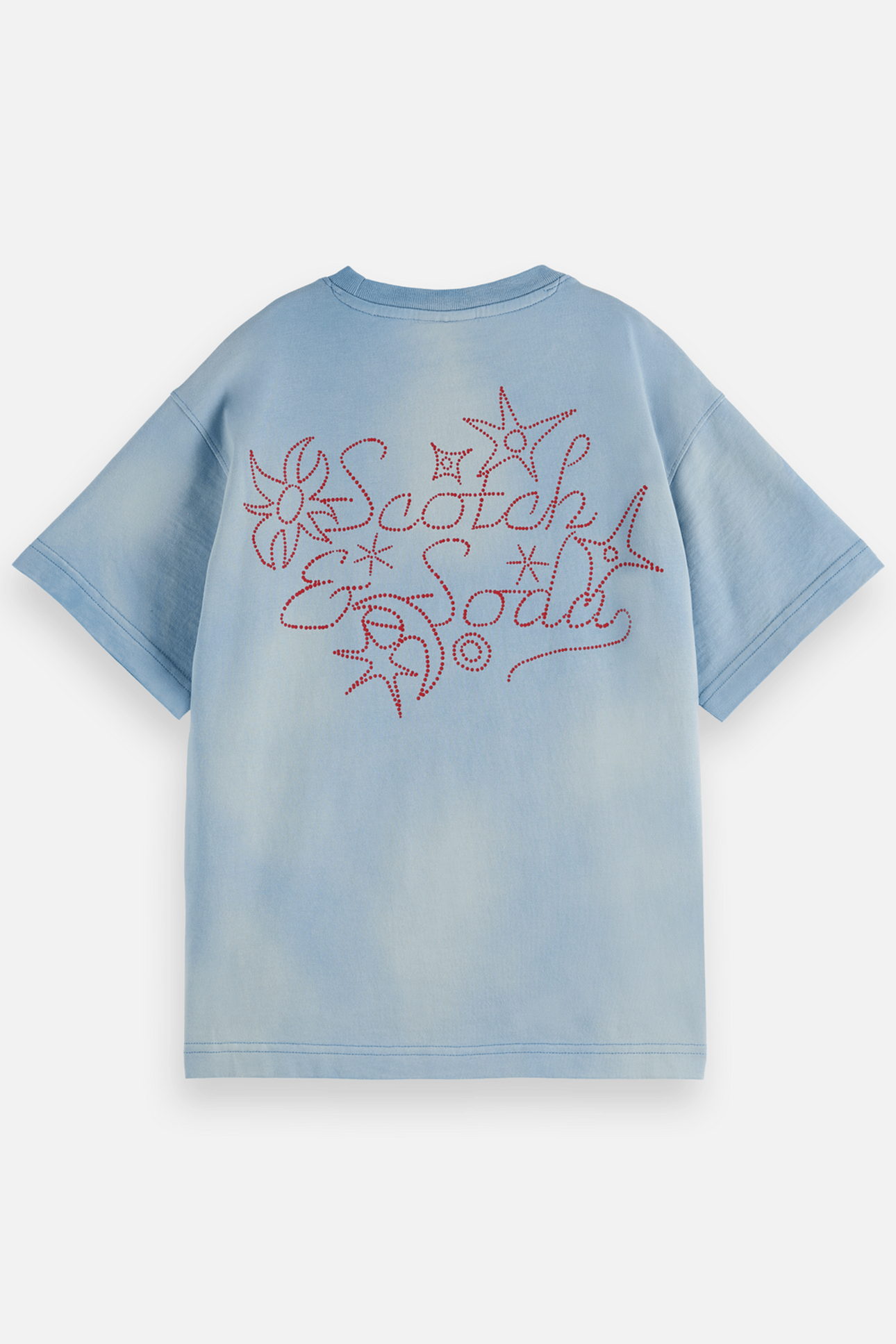 BOYS BACK ARTWORK RELAXEDFIT WASHED TSHIRT MEDIUM BLUE 2