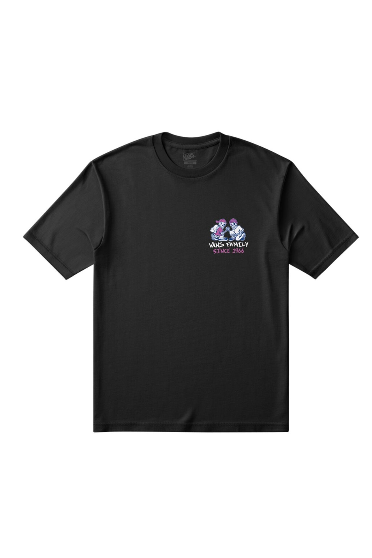 BOYS CHECKER BROS SS TEE BLACK 1