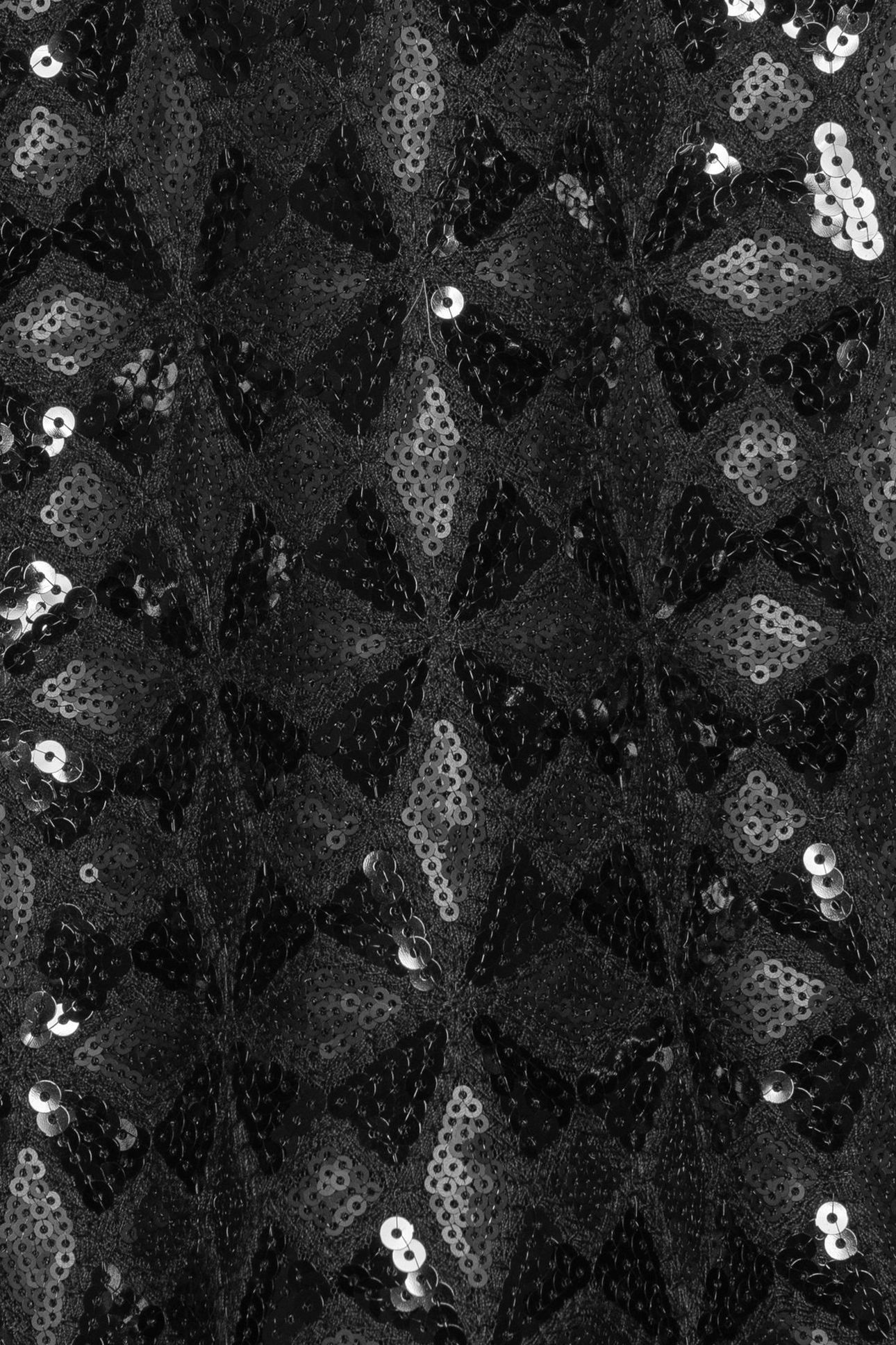 BLACK EMBROIDERED SEQUIN TOP, BUTTERFLY SLEEVES 6