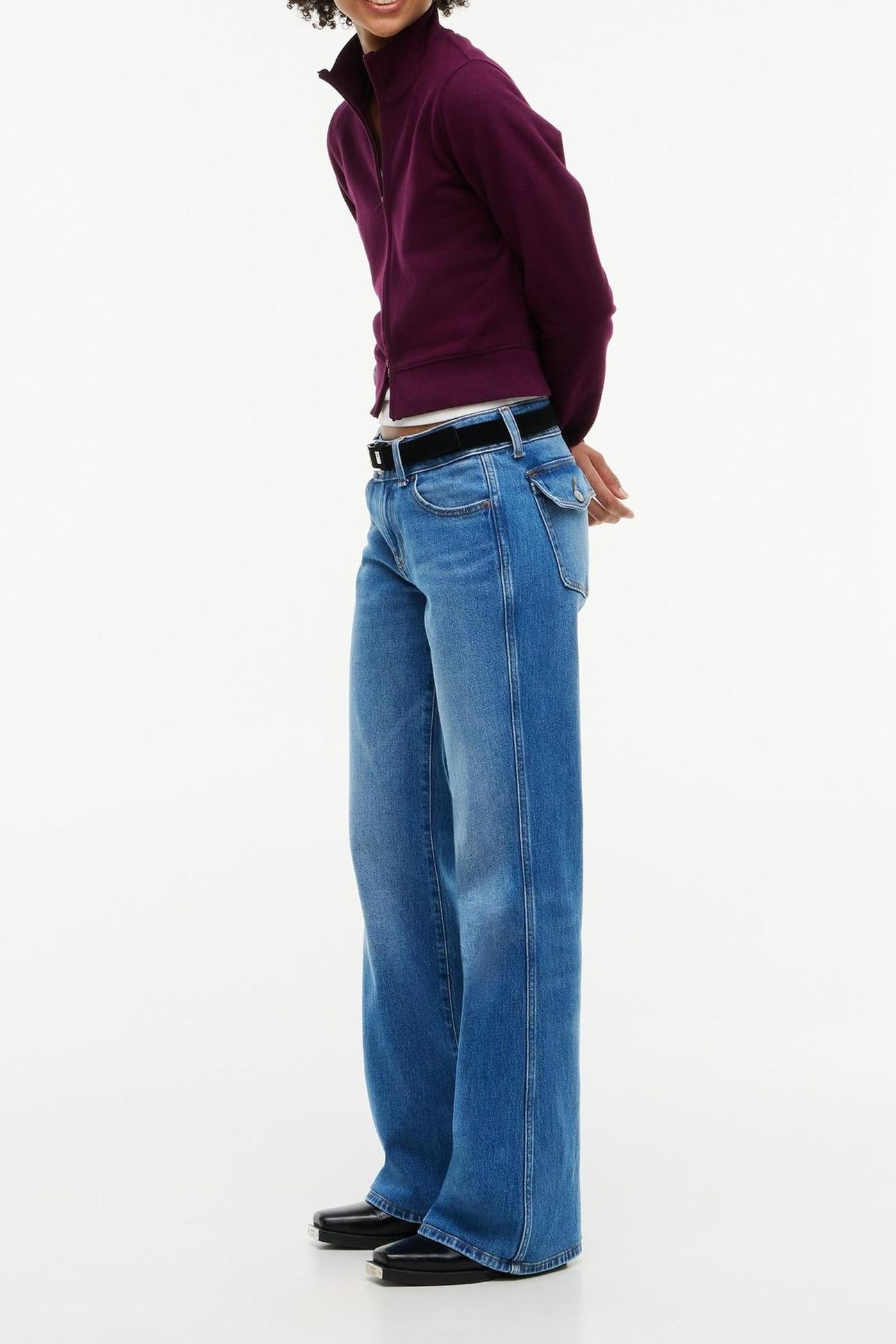 SIA LOW RISE BOOTCUT JEANS DENIM 6