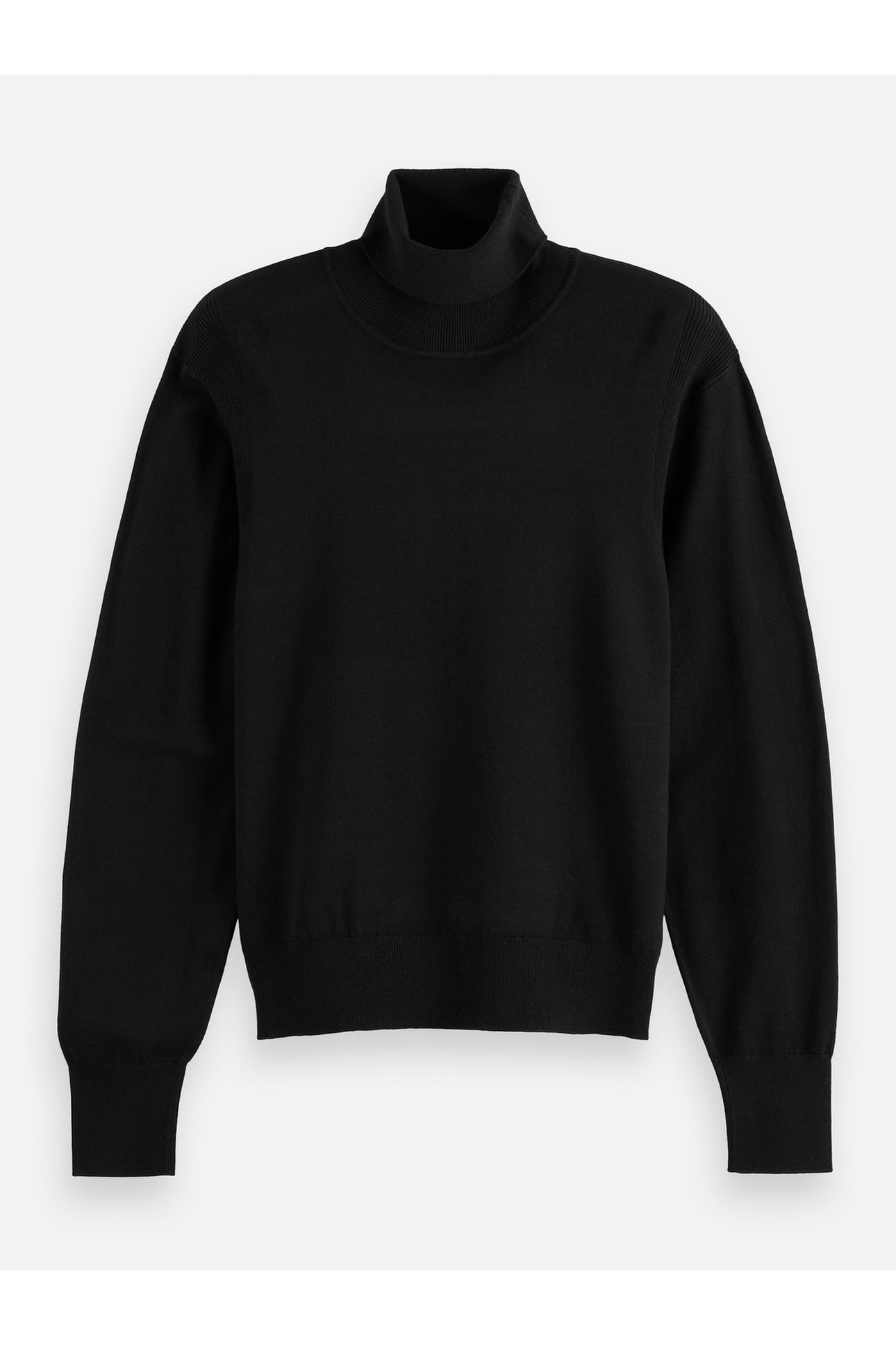 CORE ROLL NECK RELAXED PULLOVER BLACK 5