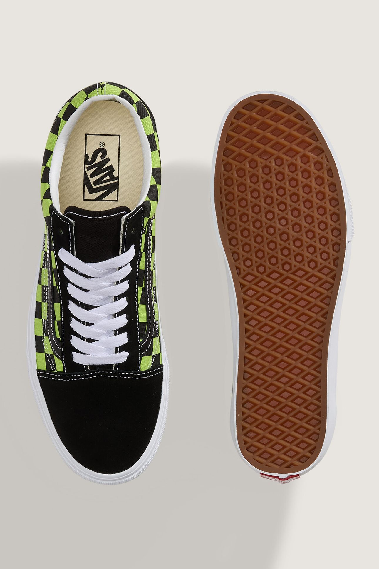 UNISEX OLD SKOOL CHECKERBOARD BLACK/GREEN FOAM 6