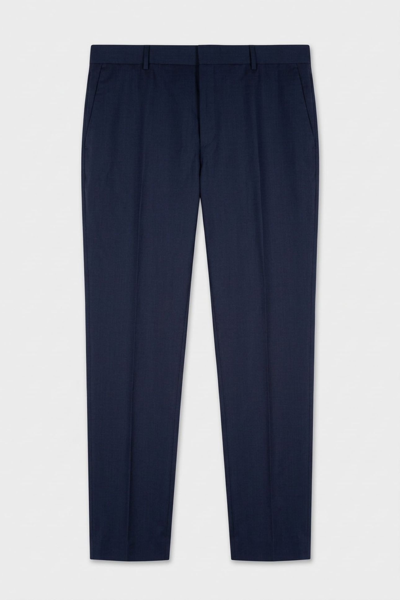 STRETCH WOOL REGULAR TROUSERS INK BLUE 3