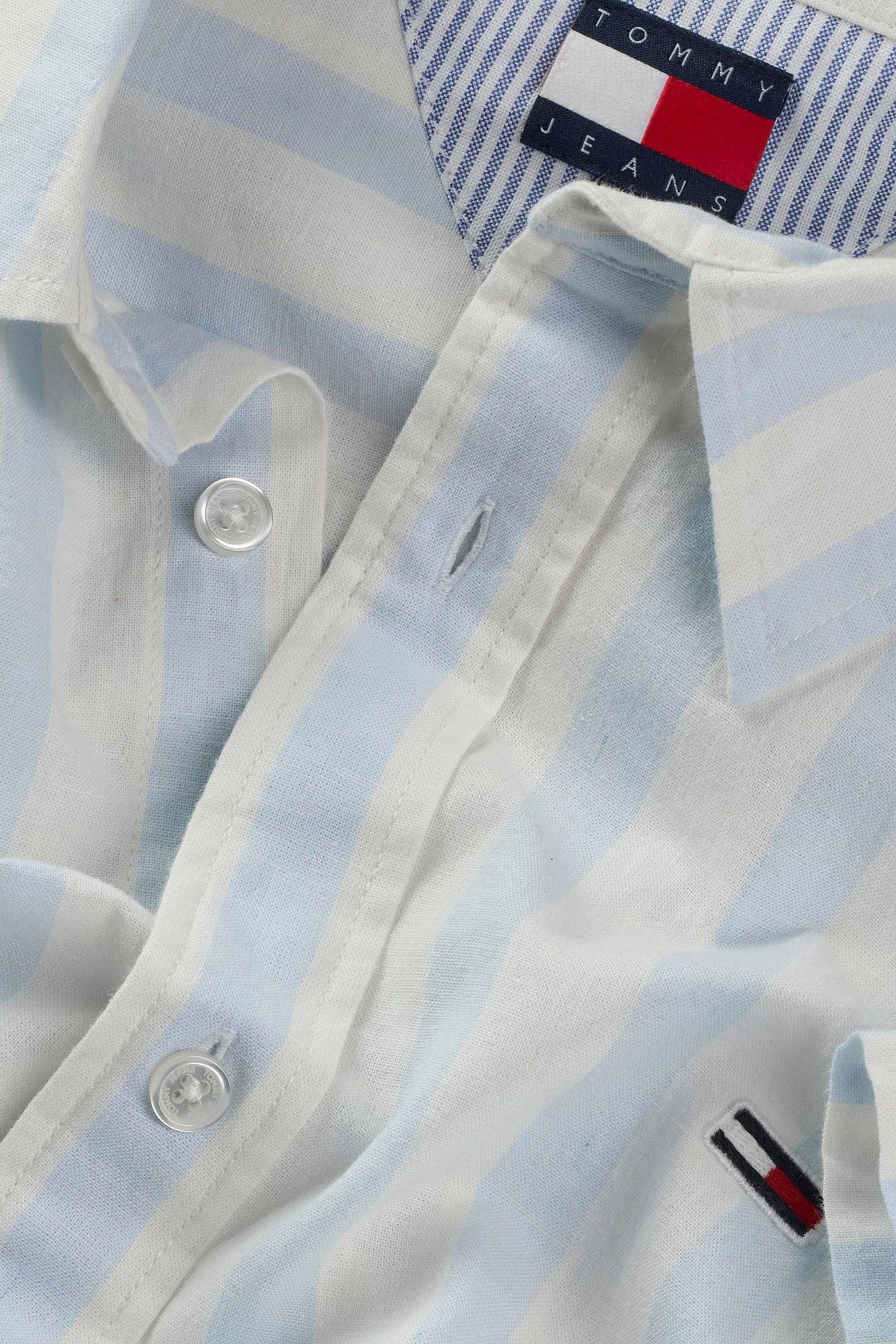 TJM REG LINEN BLEND SWEET BLUE/ECRU 7