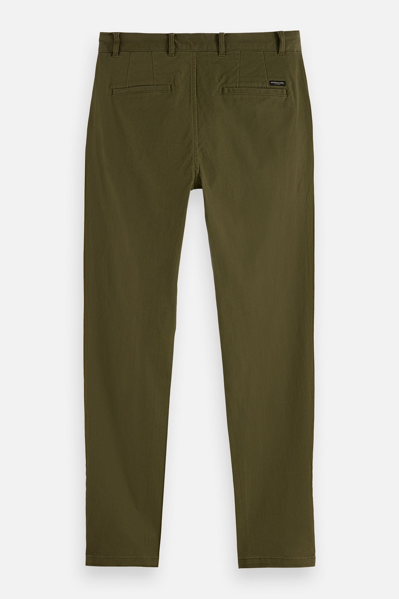 STUART COTTON-BLEND TWILL CHINO DARK GREEN 5