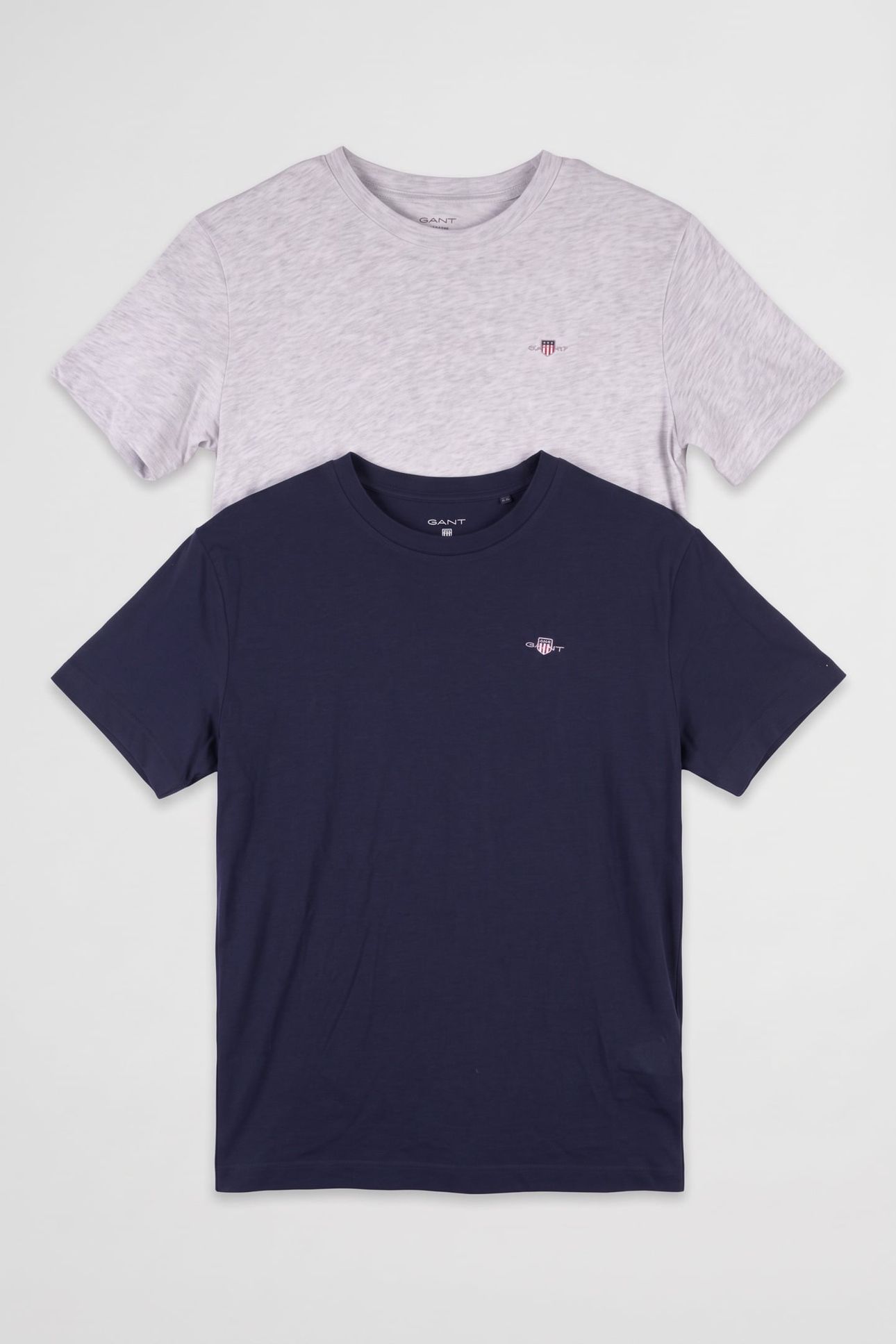 TEEN UNISEX C-NECK T-SHIRT 2-PACK LIGHT GREY/NAVY 1