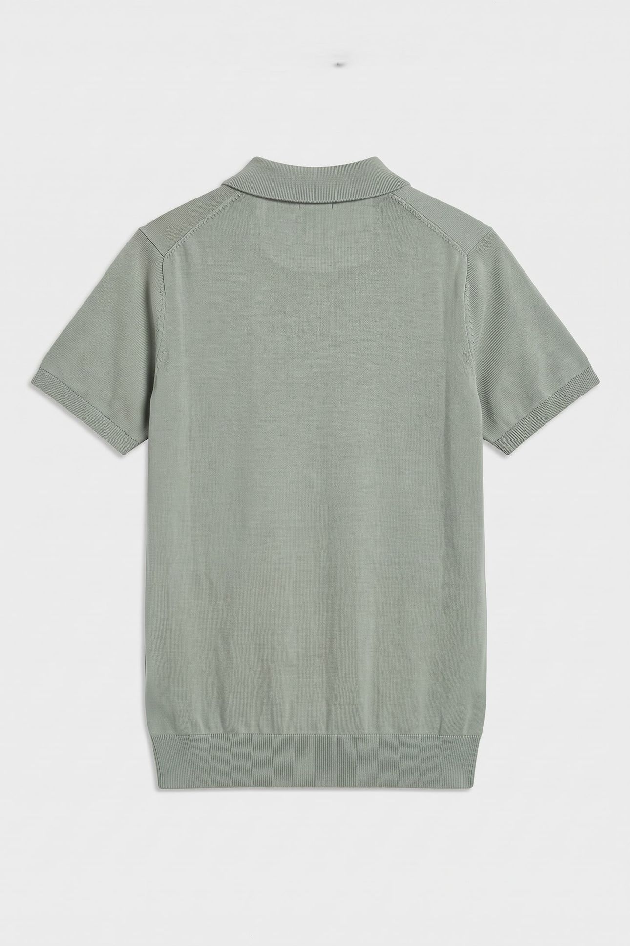 TEEN BOYS SHIELD KNITTED SS POLO CERAMIC GREY 3