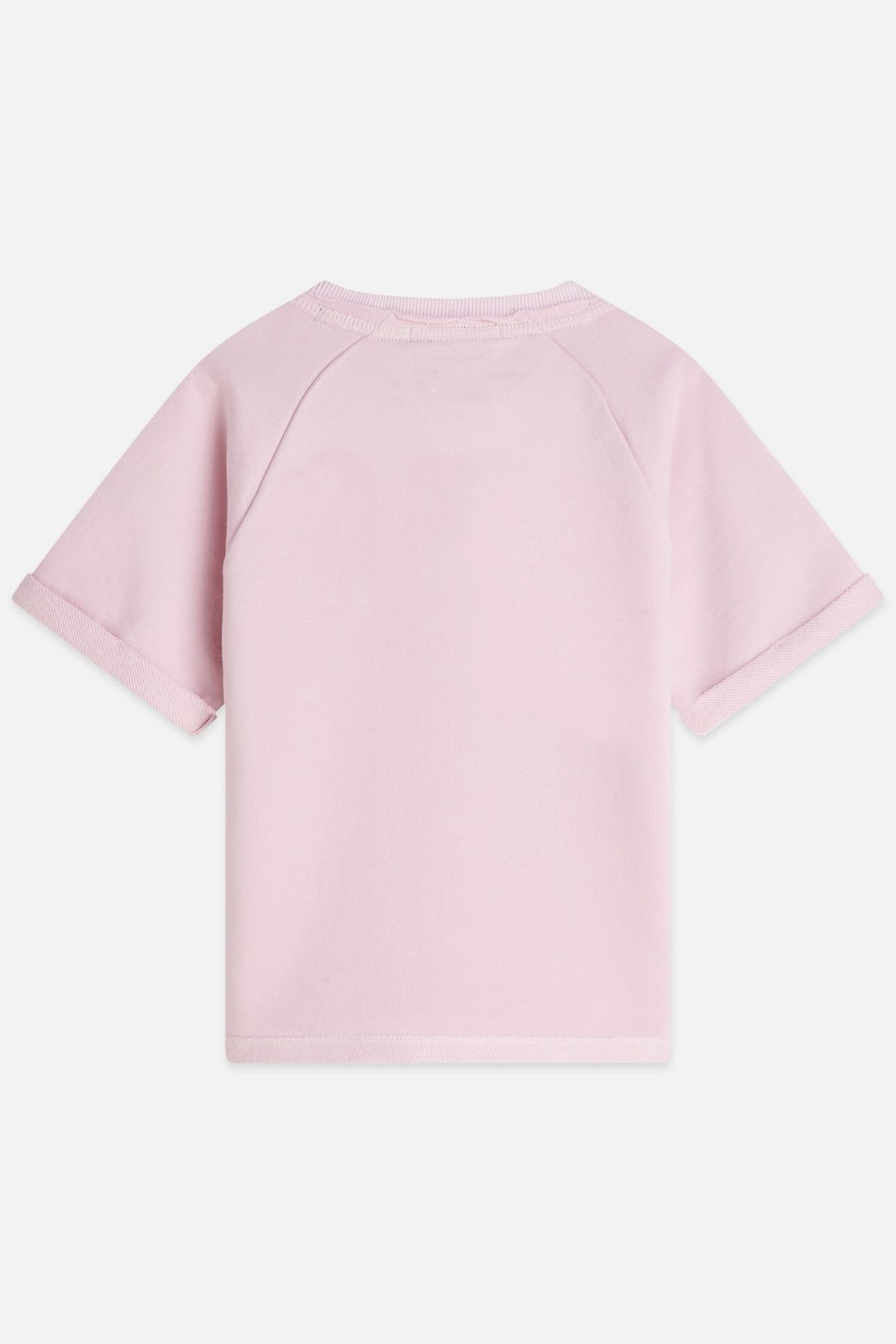 GIRLS FRONT AND BACK ARTWORK SHORTSLEEVE SWEATSHIRT DARK PIN 2