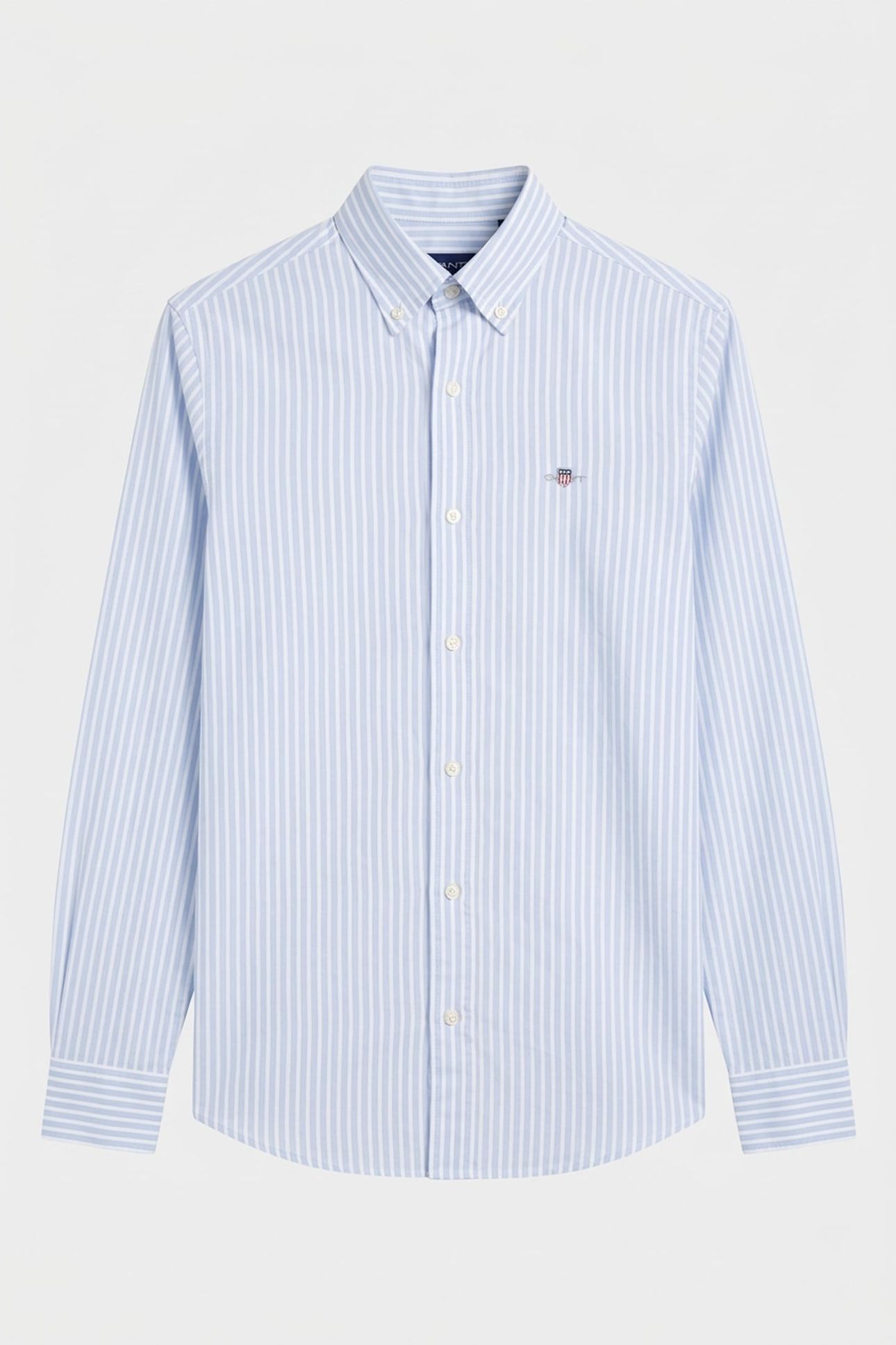 SLIM CLASSIC POPLIN STRIPE SHIRT LIGHT BLUE 3