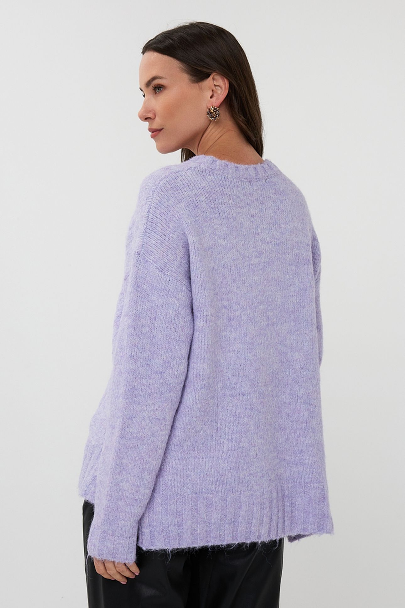 SWEATER DIAGONAL LINES LIGHT VIOLET 3