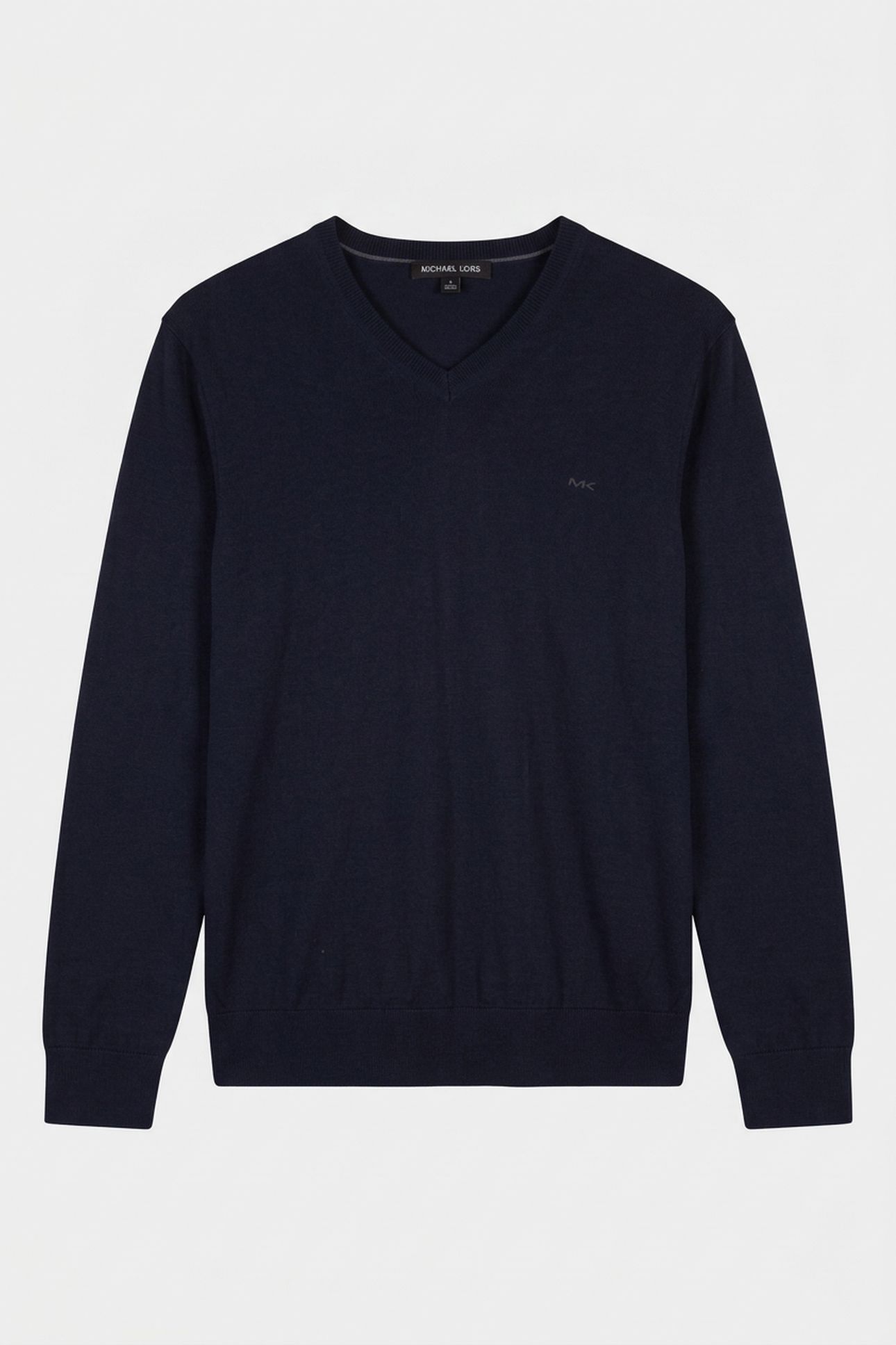 COTTON VEE KNIT SWEATER MIDNIGHT 3