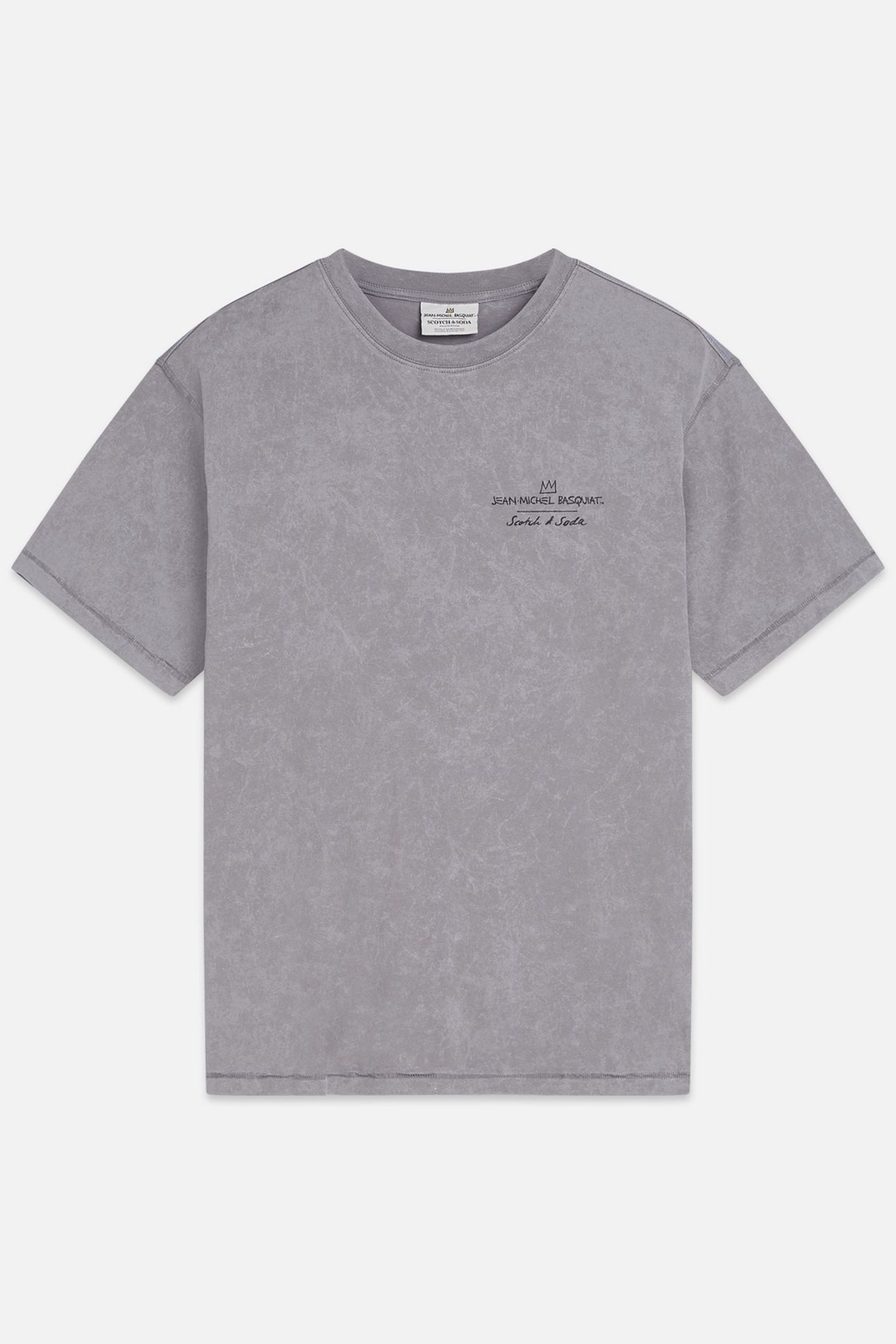 BASQUIAT FRONT AND BACK ARTWORK RELAXEDFIT TSHIRT LIGHT PAST 1