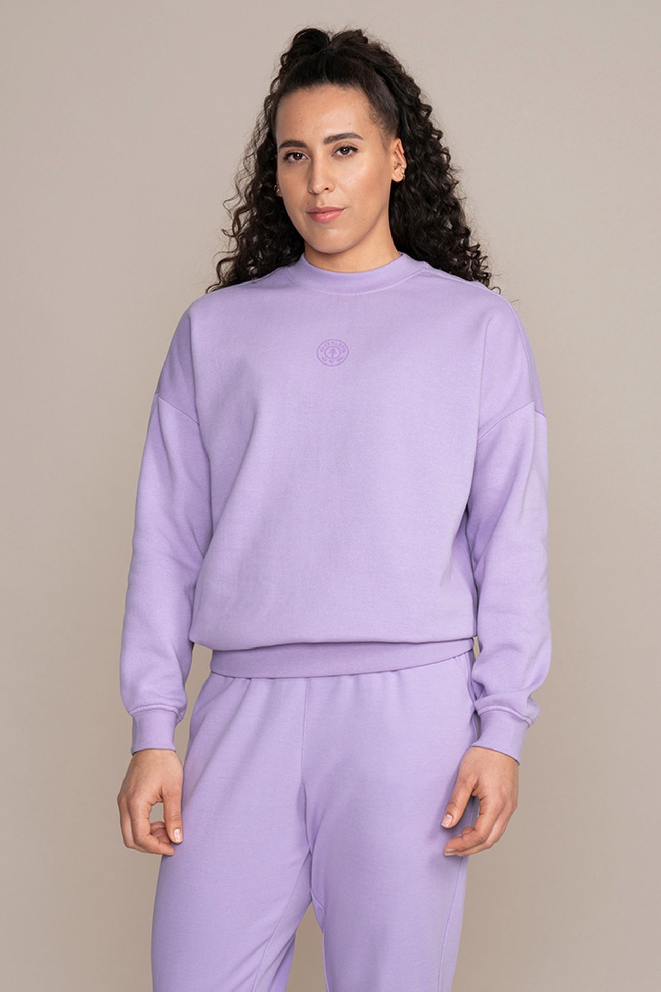 LADIES CLASSIC SWEATER LAVENDER 1